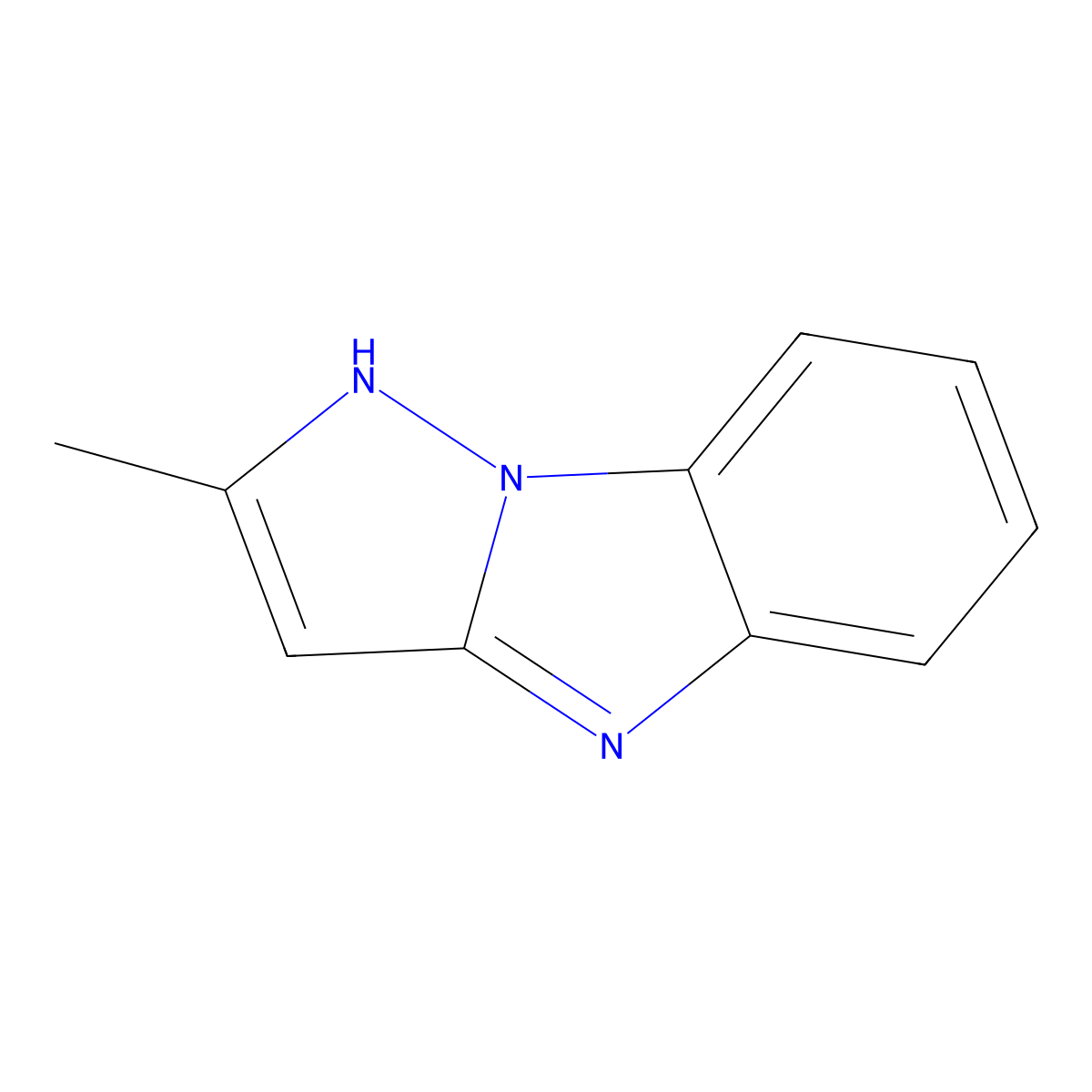 2-Methyl-4h-pyrazolo[1,5-a]benzimidazole molecular structure, CAS 22501-82-2