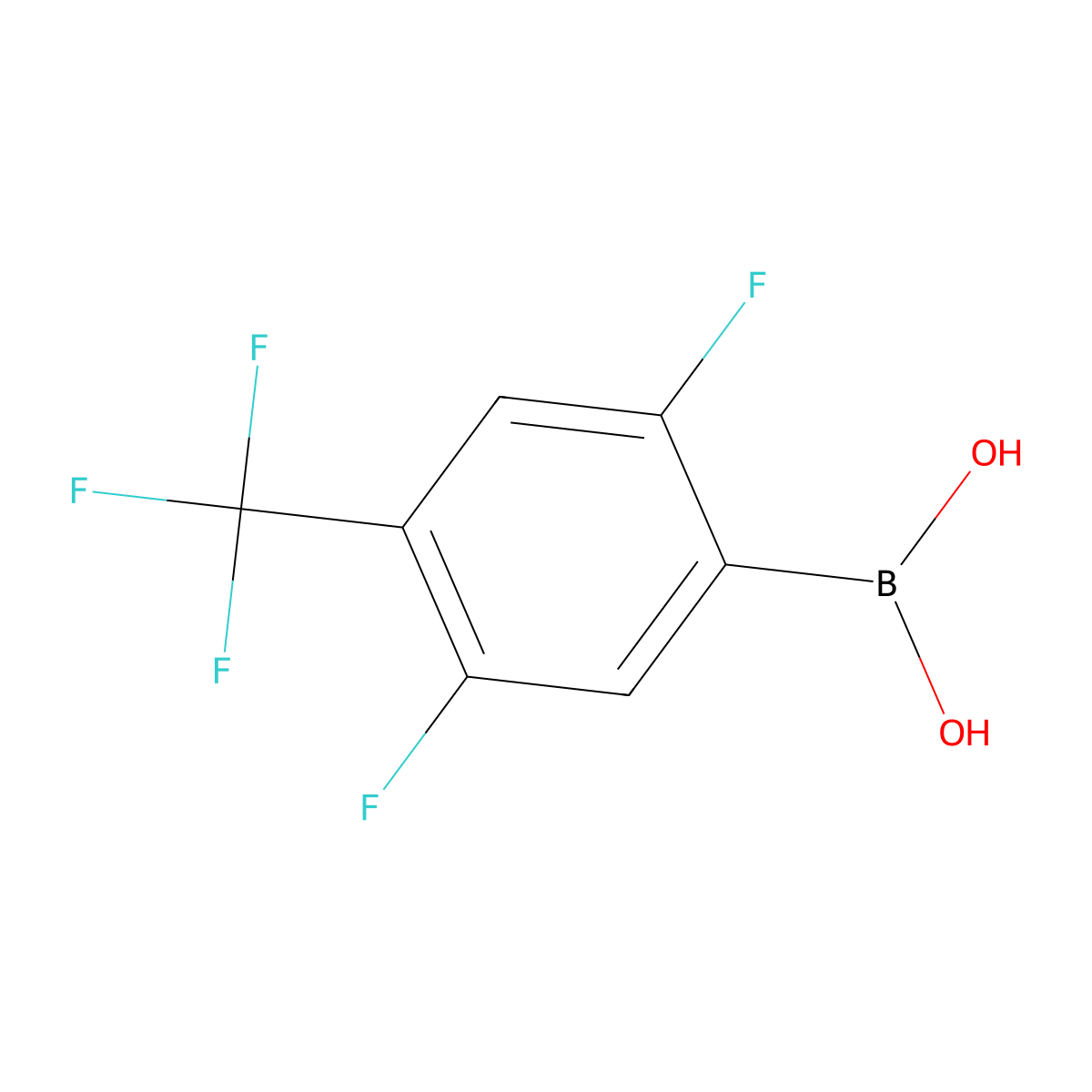 2,5-Difluoro-4-(trifluoromethyl)phenylboronic Acid molecular structure, CAS 2250114-88-4