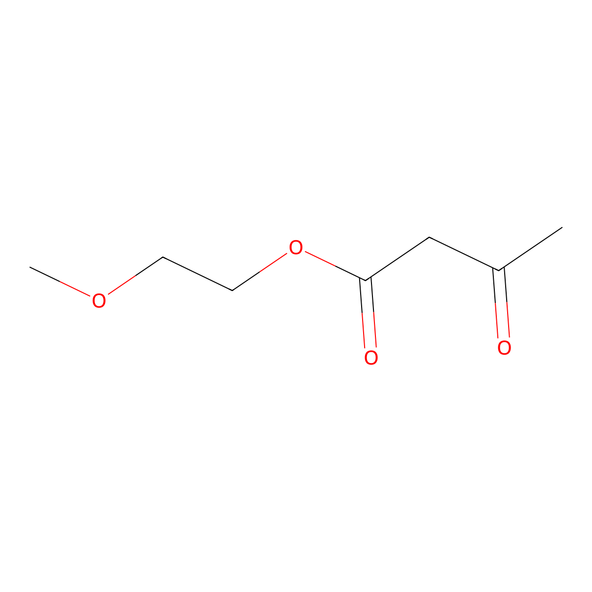 2-Methoxyethyl acetoacetate molecular structure, CAS 22502-03-0