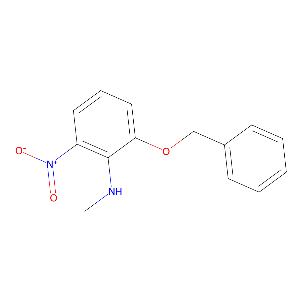 2-(Benzyloxy)-N-methyl-6-nitroaniline molecular structure, CAS 2250221-73-7