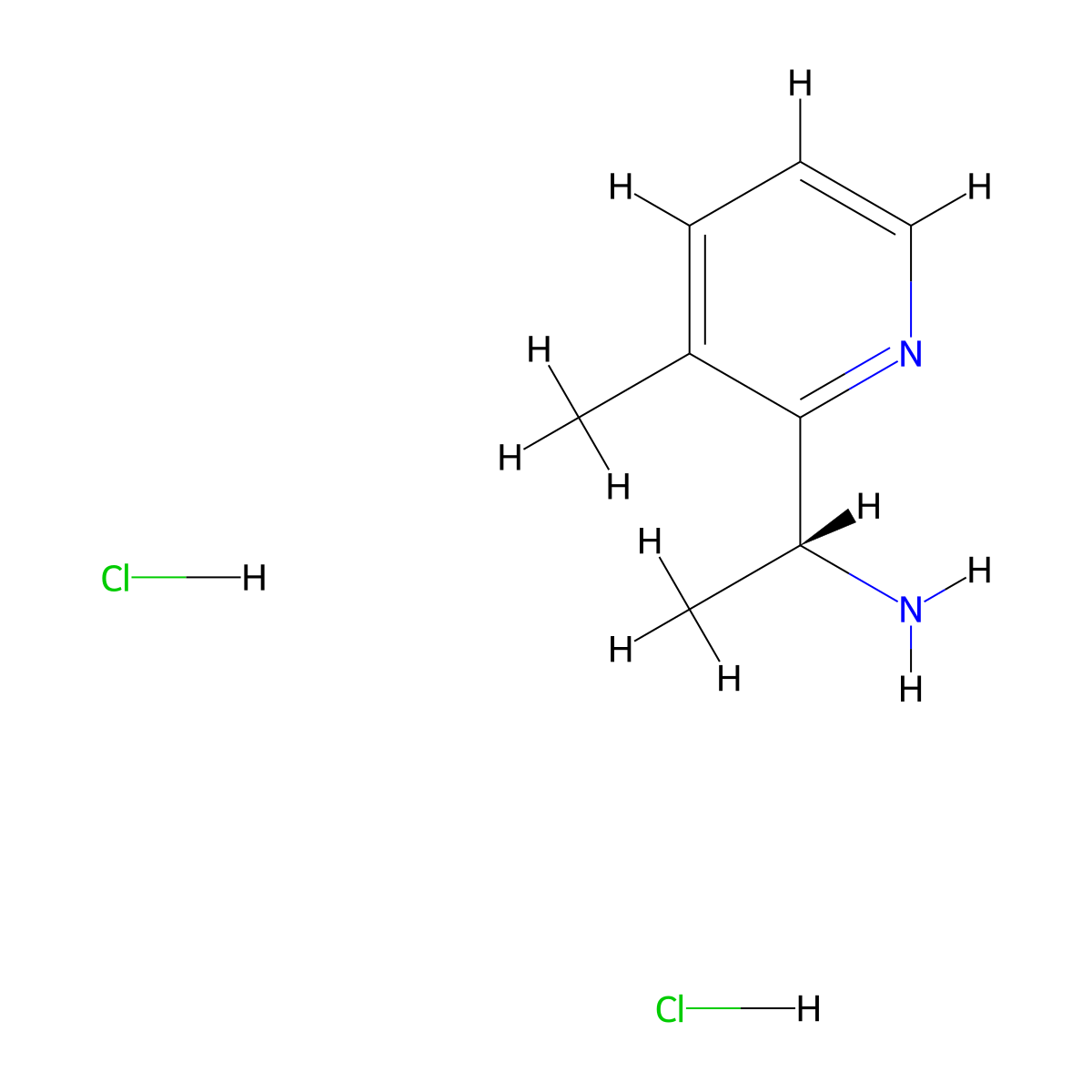 (R)-1-(3-Methylpyridin-2-yl)ethanamine dihydrochloride molecular structure, CAS 2250241-76-8
