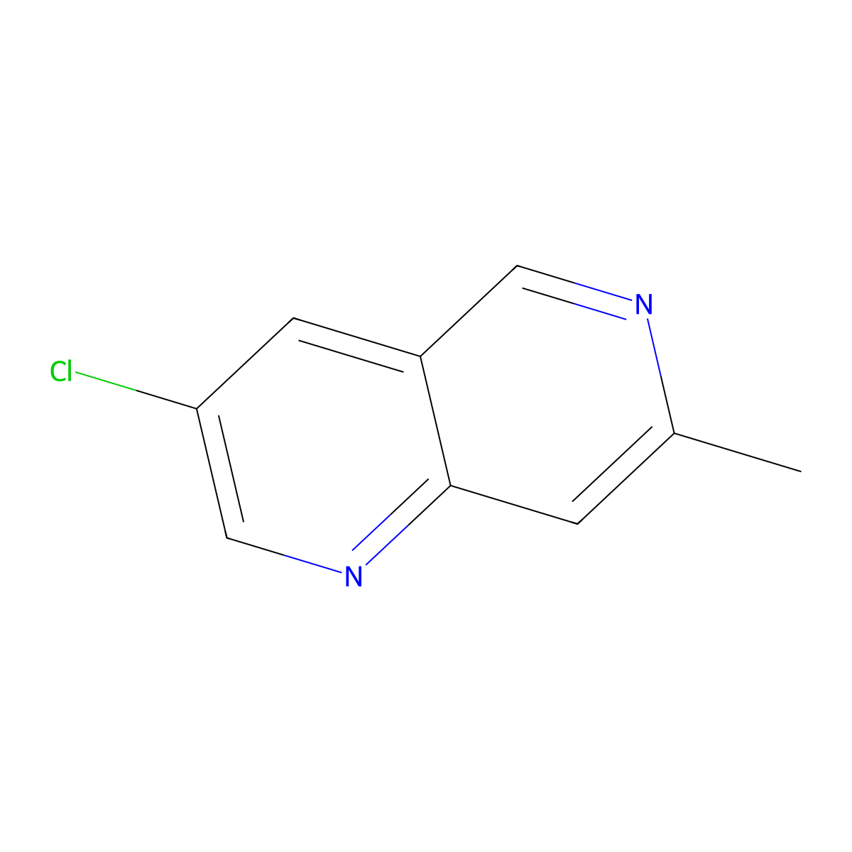3-Chloro-7-methyl-1,6-naphthyridine molecular structure, CAS 2250241-77-9