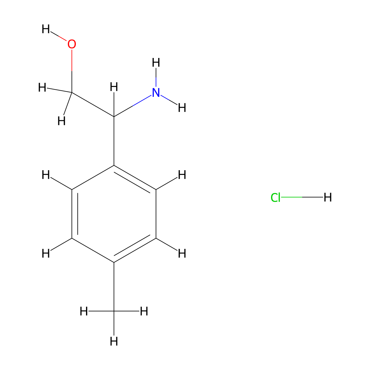 2-Amino-2-(4-methylphenyl)ethan-1-ol hydrochloride molecular structure, CAS 2250241-81-5