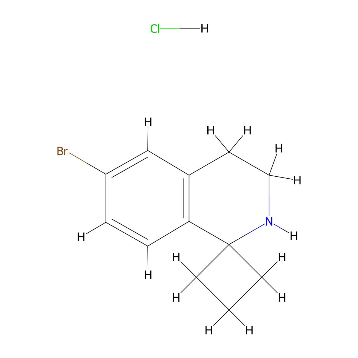 6'-Bromo-3',4'-dihydro-2'H-spiro[cyclobutane-1,1'-isoquinoline] hcl molecular structure, CAS 2250241-91-7