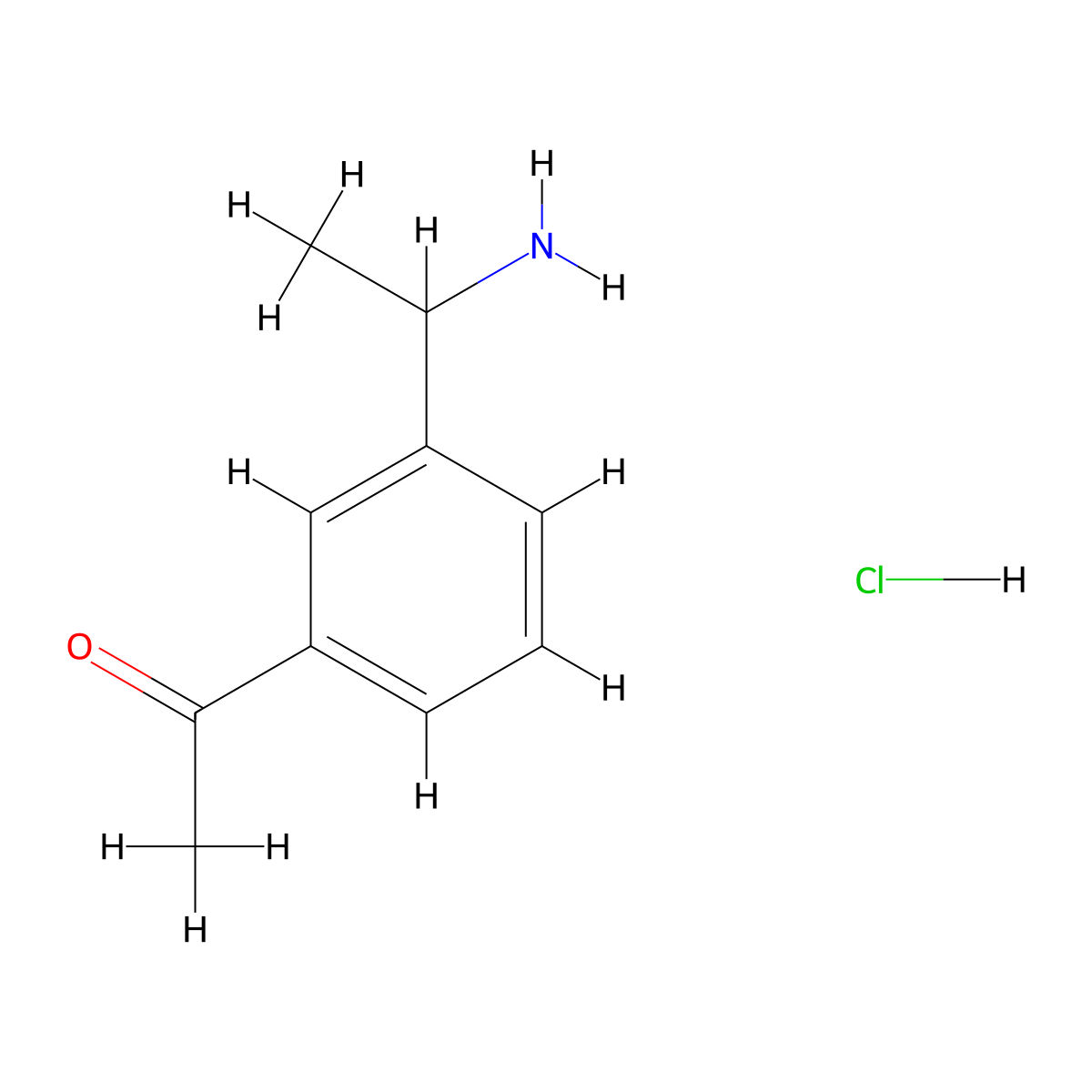 1-[3-(1-Aminoethyl)phenyl]ethanone;hydrochloride molecular structure, CAS 2250241-97-3