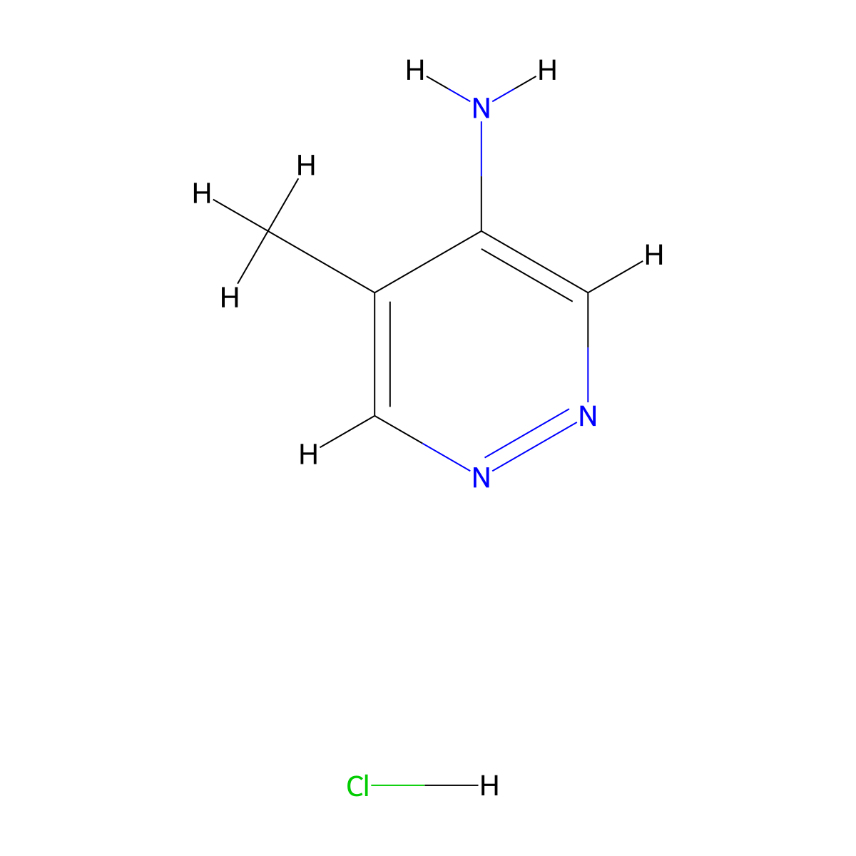 5-Methylpyridazin-4-amine;hydrochloride molecular structure, CAS 2250241-98-4