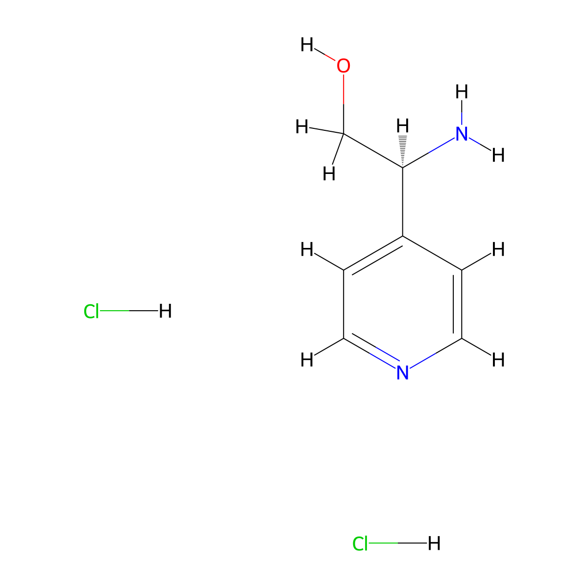 (S)-2-Amino-2-(pyridin-4-yl)ethanol dihydrochloride molecular structure, CAS 2250242-33-0