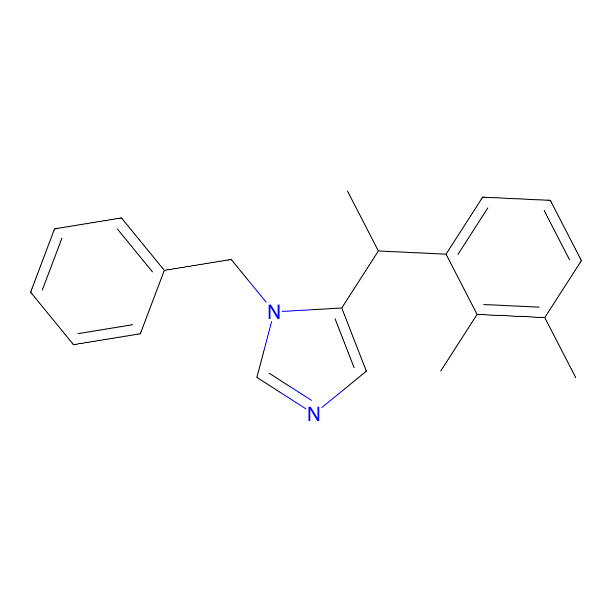 N-Benzylmedetomidine molecular structure, CAS 2250242-52-3