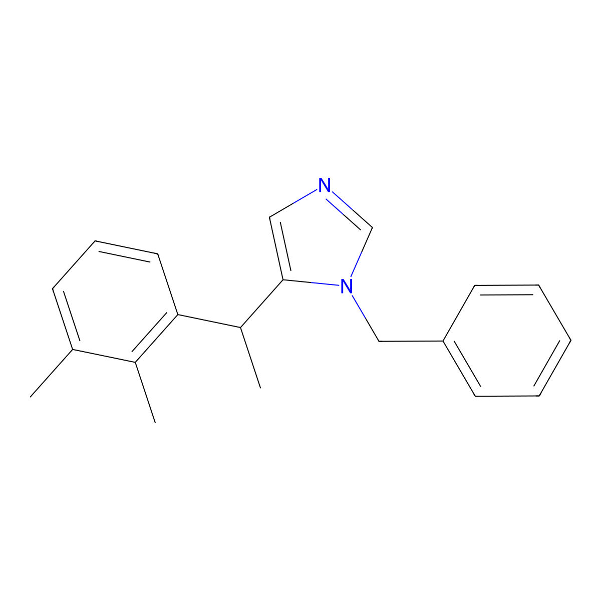N-Benzylmedetomidine molecular structure, CAS 2250242-52-3
