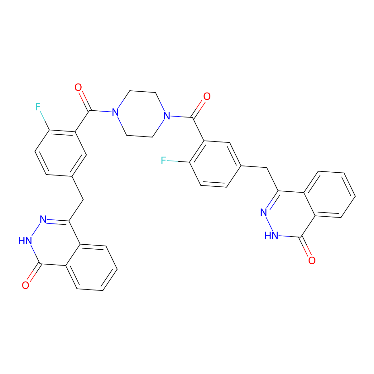 Olaparib impurity 14 molecular structure, CAS 2250242-62-5