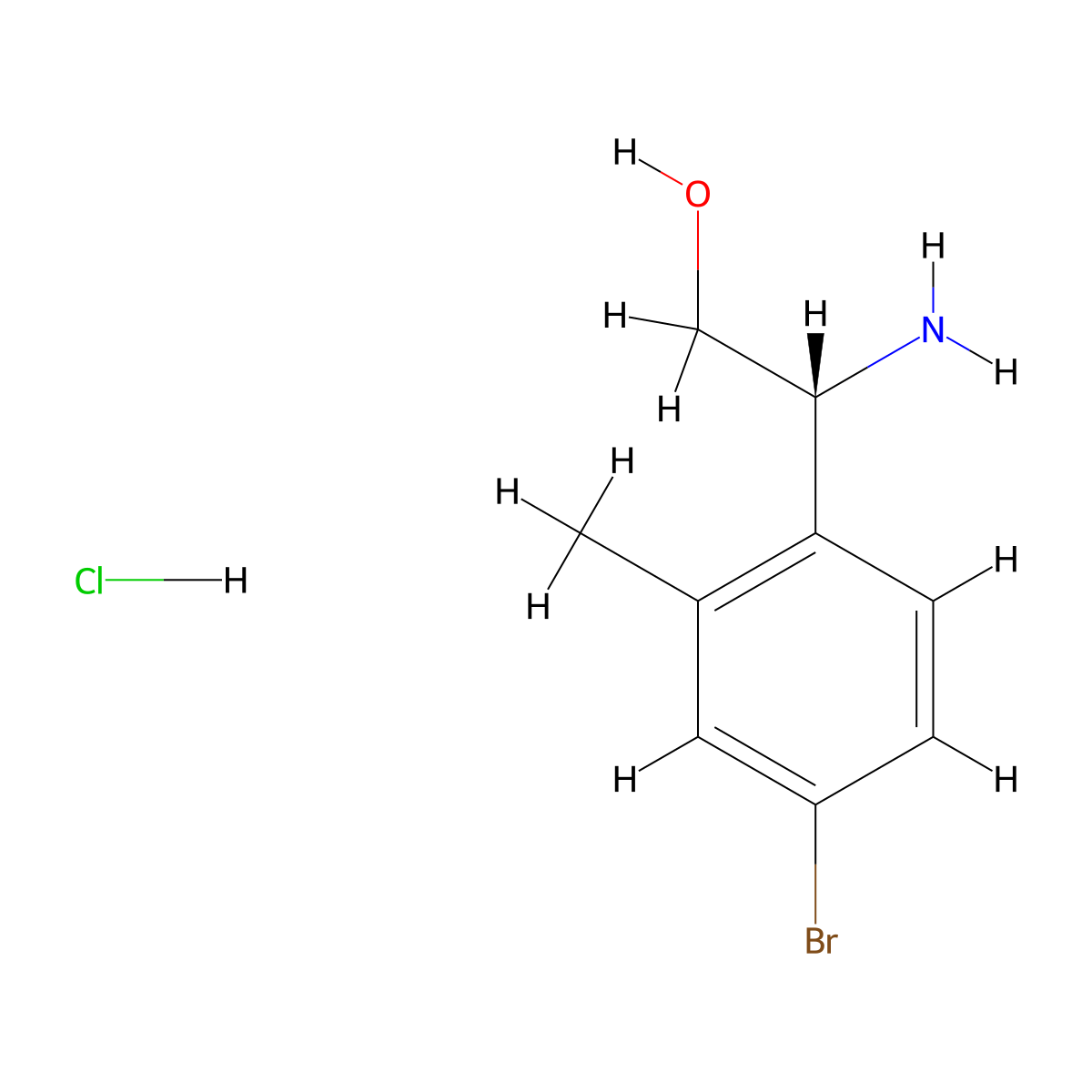 (R)-2-Amino-2-(4-bromo-2-methylphenyl)ethanol hydrochloride molecular structure, CAS 2250242-63-6