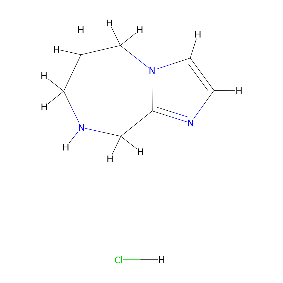 6,7,8,9-Tetrahydro-5H-Imidazo[1,2-A][1,4]Diazepine Hydrochloride molecular structure, CAS 2250242-89-6