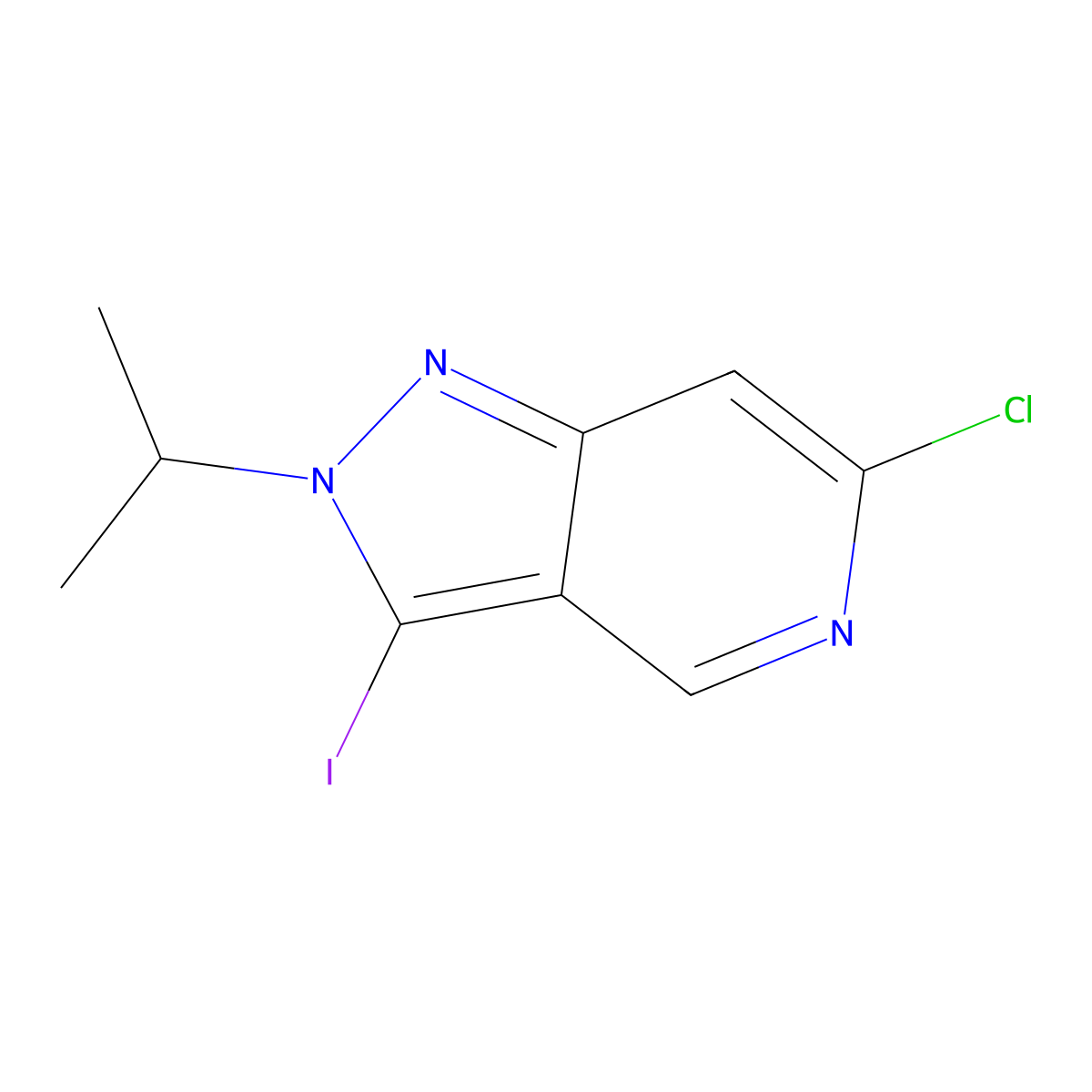 6-Chloro-3-iodo-2-isopropyl-2h-pyrazolo[4,3-c]pyridine molecular structure, CAS 2250242-92-1