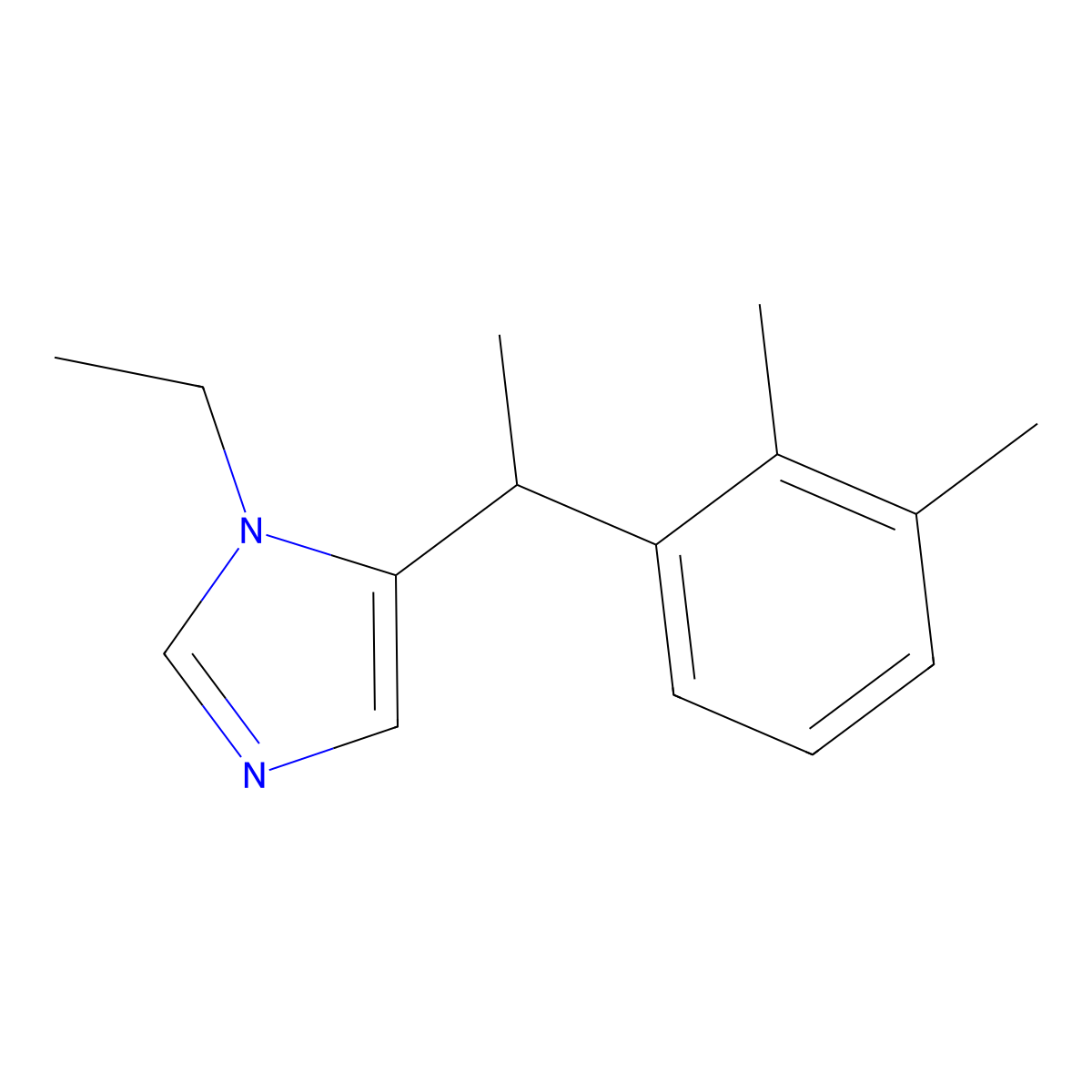 Ethylmedetomidine molecular structure, CAS 2250243-24-2