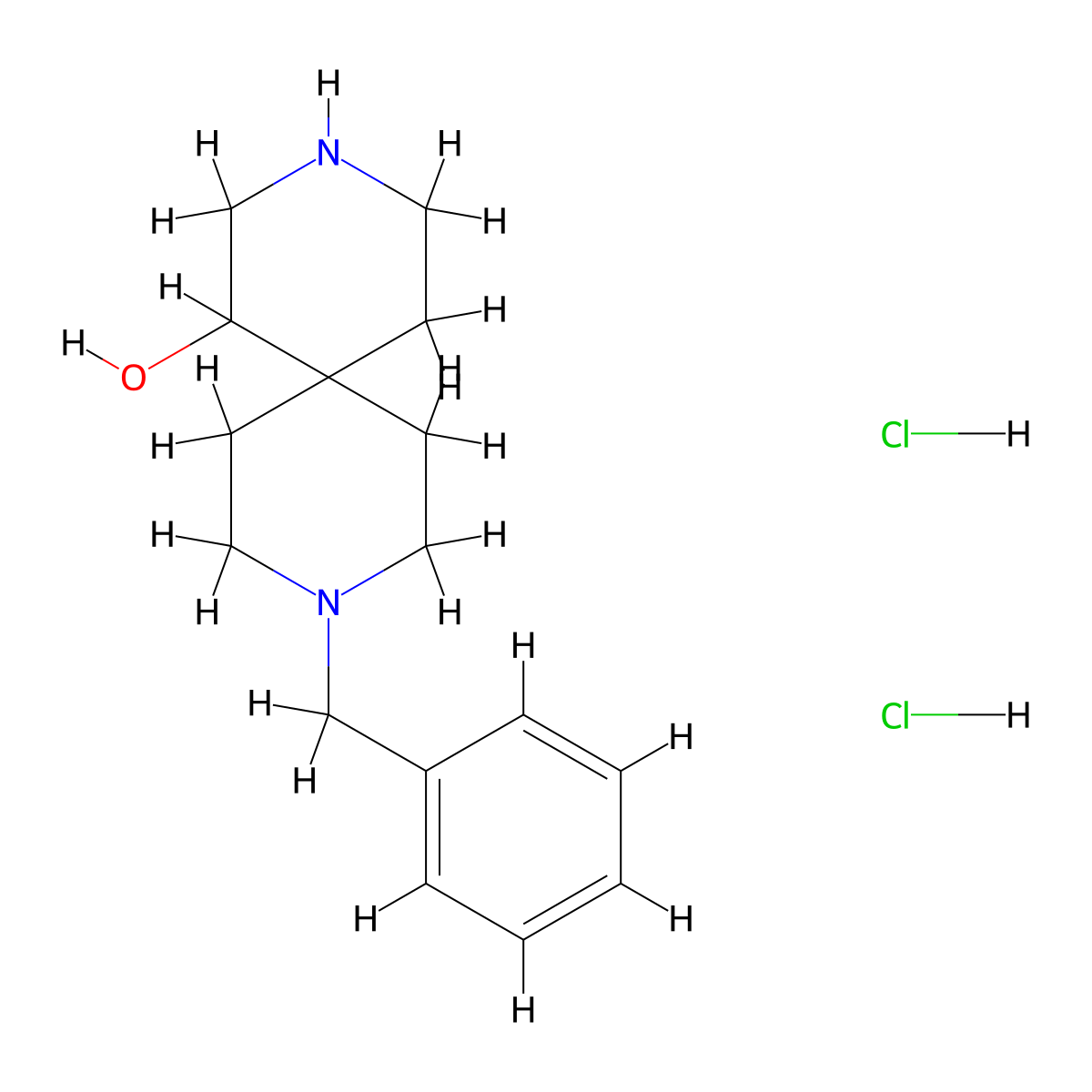 3-Benzyl-3,9-diazaspiro[5.5]undecan-11-ol dihydrochloride molecular structure, CAS 2250243-25-3