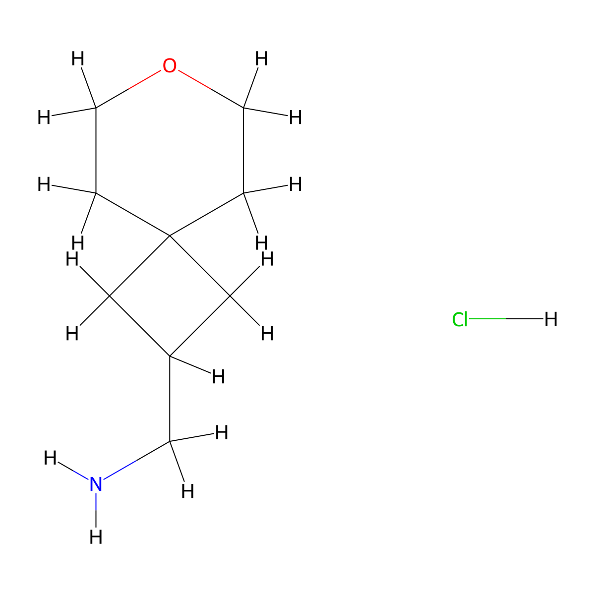 7-Oxaspiro[3.5]nonan-2-ylmethanamine hydrochloride molecular structure, CAS 2250243-27-5