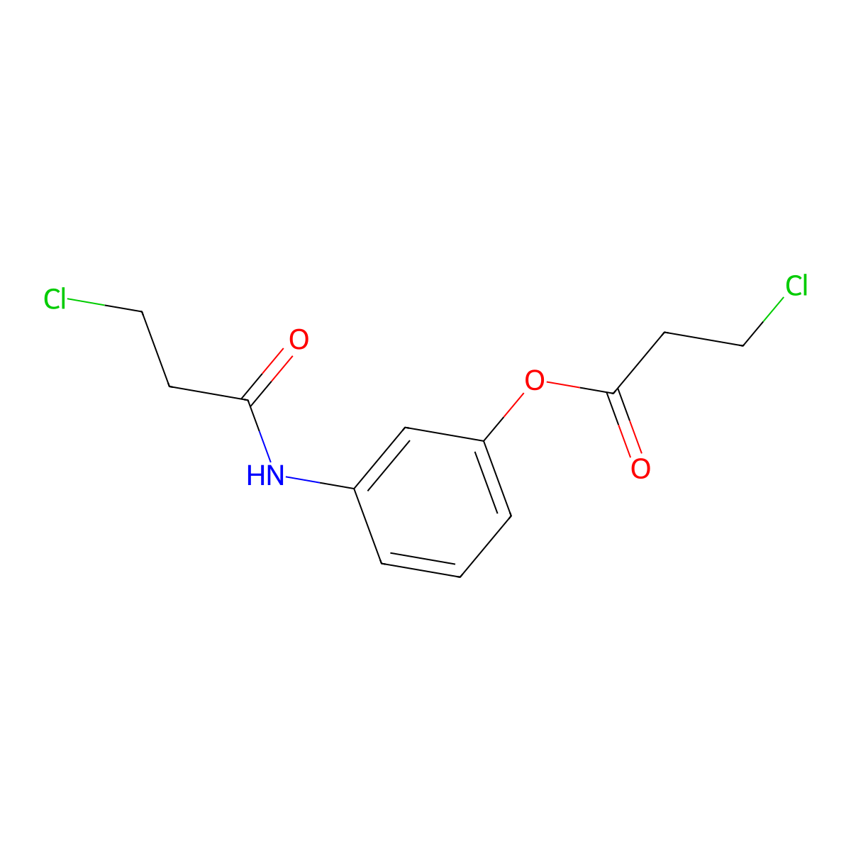 3-(3-Chloropropanamido)phenyl 3-chloropropanoate molecular structure, CAS 2250243-33-3