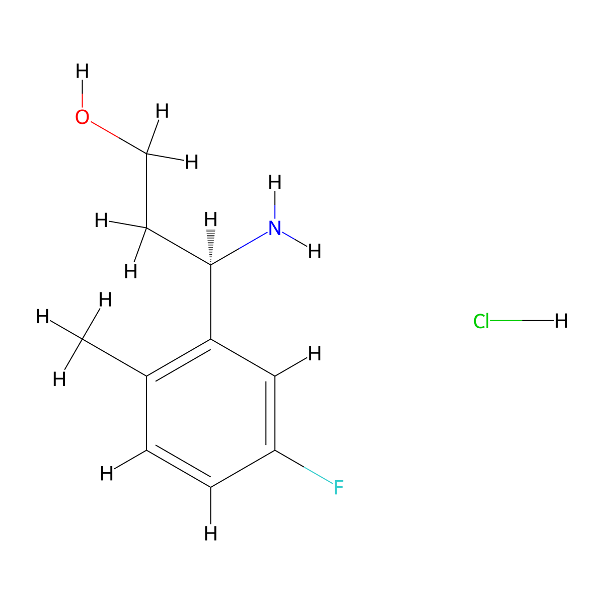 (R)-3-Amino-3-(5-fluoro-2-methylphenyl)propan-1-OL hcl molecular structure, CAS 2250243-50-4
