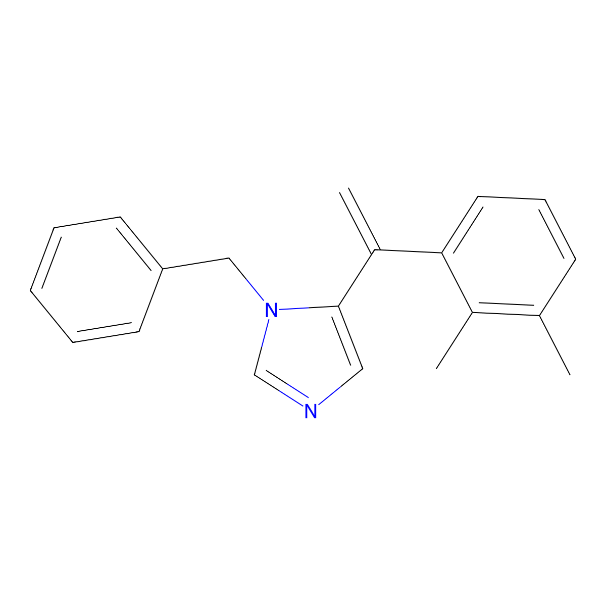 1-Benzyl-5-(1-(2,3-dimethylphenyl)vinyl)-1H-imidazole molecular structure, CAS 2250243-56-0