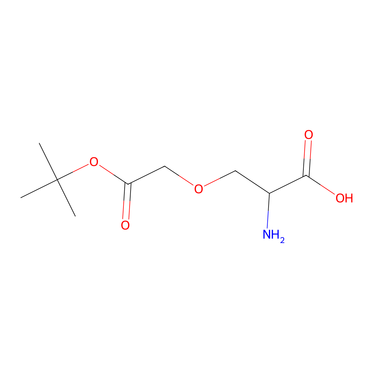 2-Amino-3-[2-(tert-butoxy)-2-oxoethoxy]propanoic Acid molecular structure, CAS 2250244-27-8
