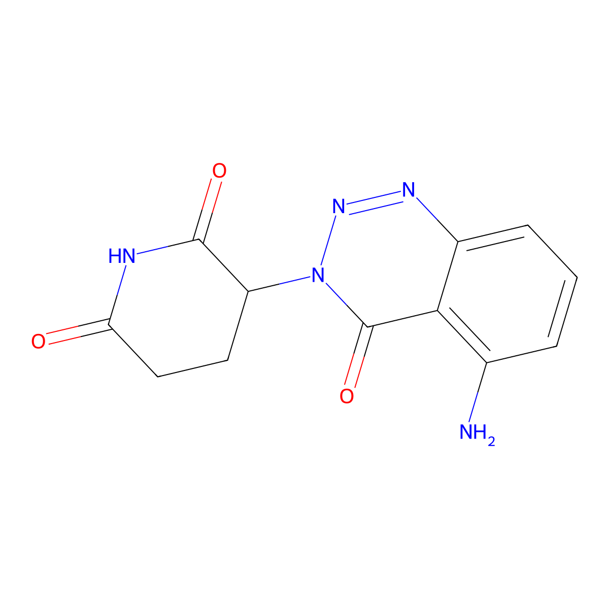 3-(5-Amino-4-oxobenzo[d][1,2,3]triazin-3(4H)-yl)piperidine-2,6-dione molecular structure, CAS 2250288-69-6