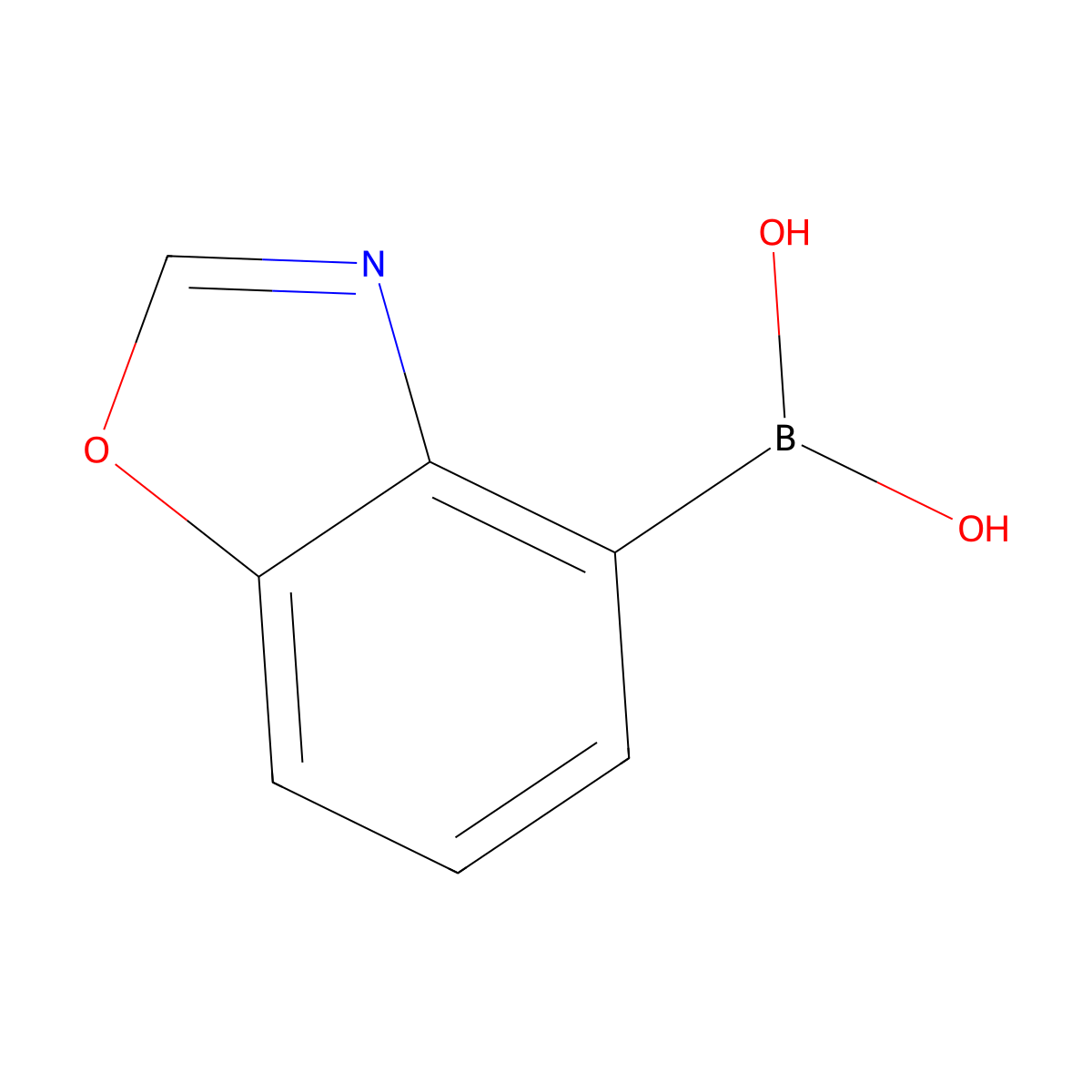 (1,3-Benzoxazol-4-yl)boronic acid molecular structure, CAS 2250340-67-9