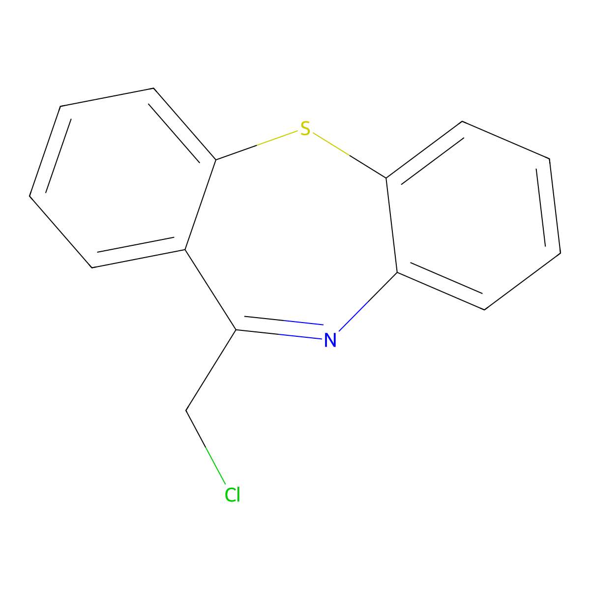 6-(Chloromethyl)benzo[b][1,4]benzothiazepine molecular structure, CAS 22504-09-2
