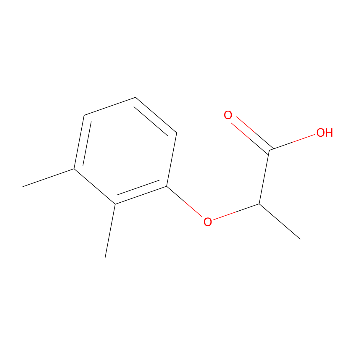 2-(2,3-Dimethylphenoxy)propanoic acid molecular structure, CAS 22504-84-3