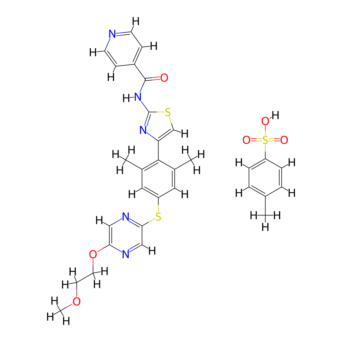 T-1101 tosylate molecular structure, CAS 2250404-95-4