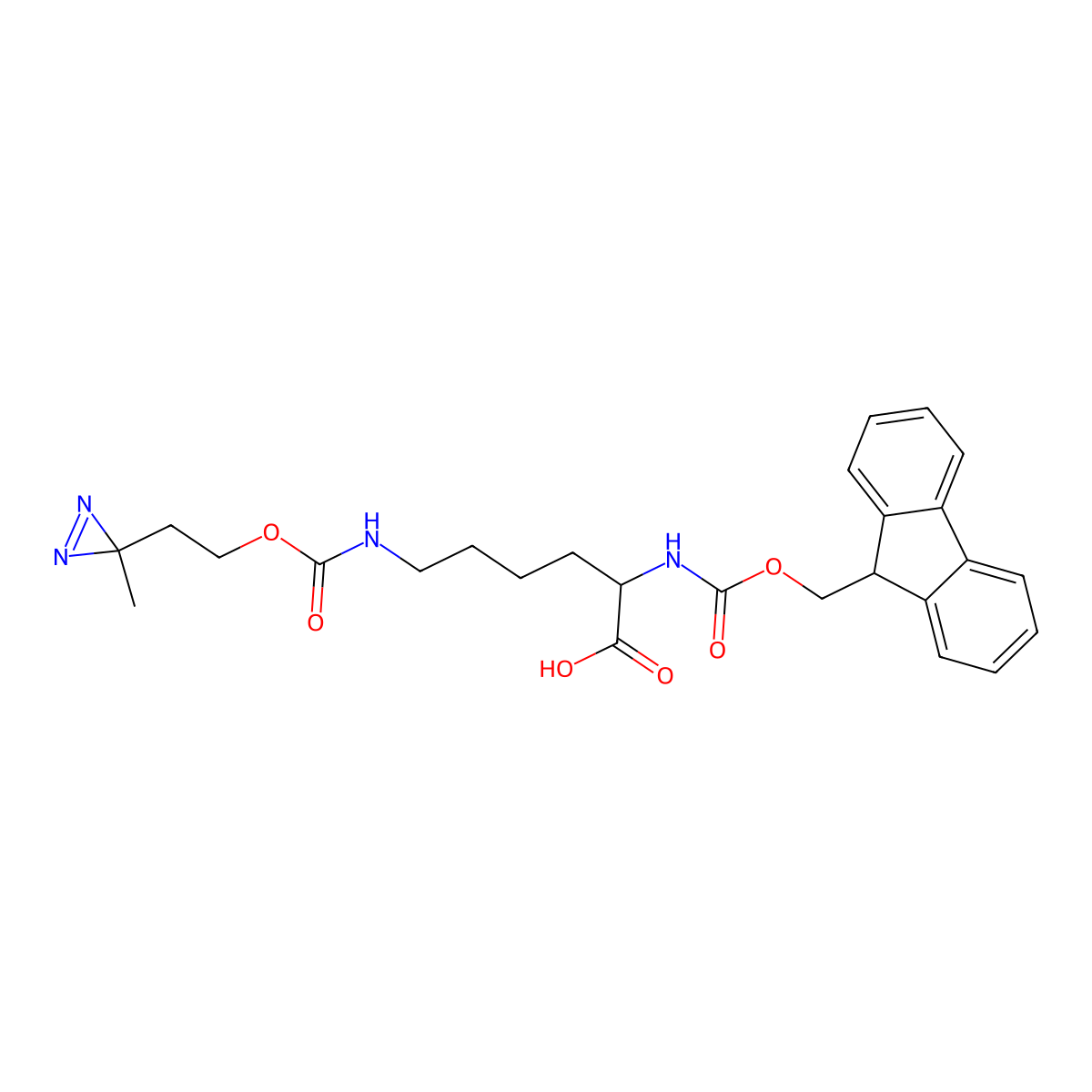 Fmoc-L-Photo-Lysine molecular structure, CAS 2250437-42-2