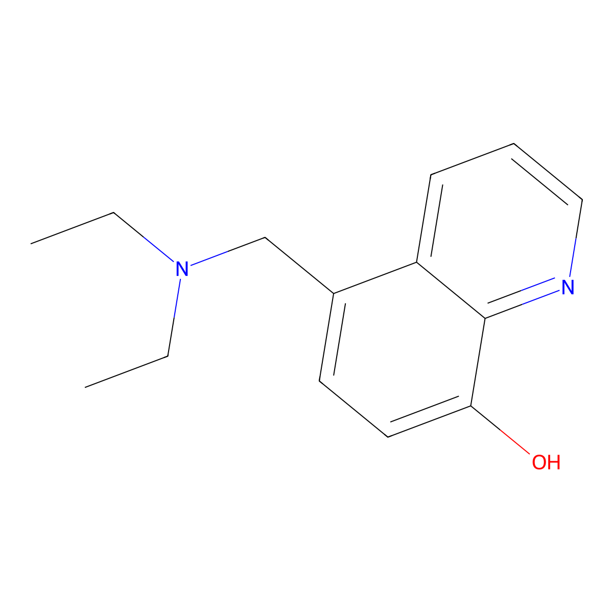 5-((Diethylamino)methyl)quinolin-8-ol molecular structure, CAS 22506-13-4
