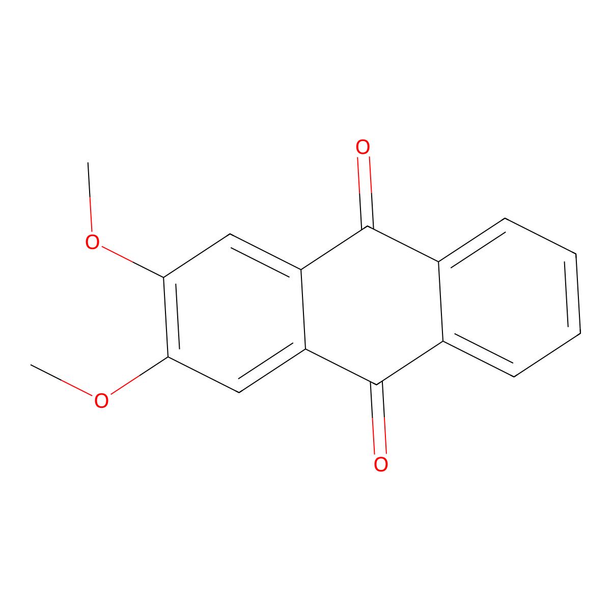 2,3-Dimethoxyanthracene-9,10-dione molecular structure, CAS 22506-55-4