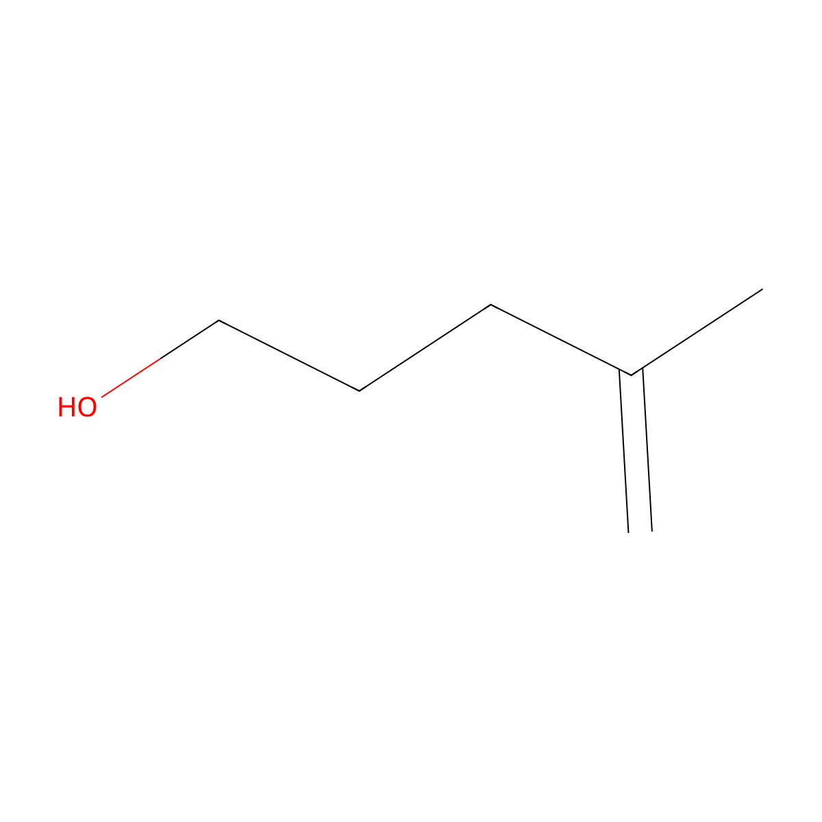 4-Methyl-4-penten-1-ol molecular structure, CAS 22508-64-1