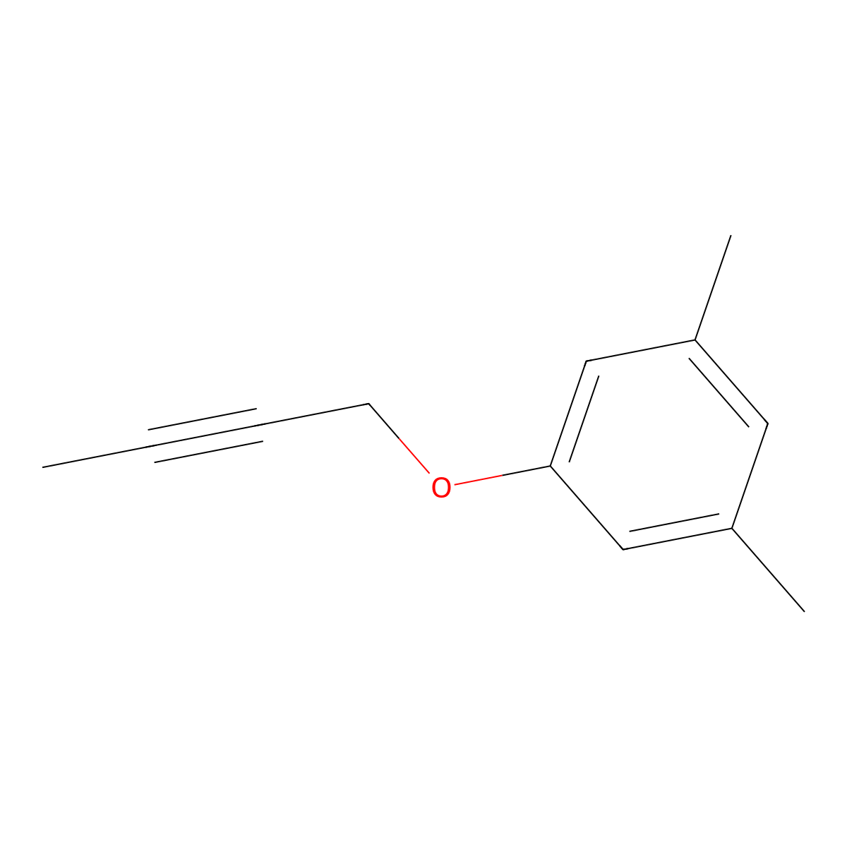 1-(But-2-yn-1-yloxy)-3,5-dimethylbenzene molecular structure, CAS 22509-75-7