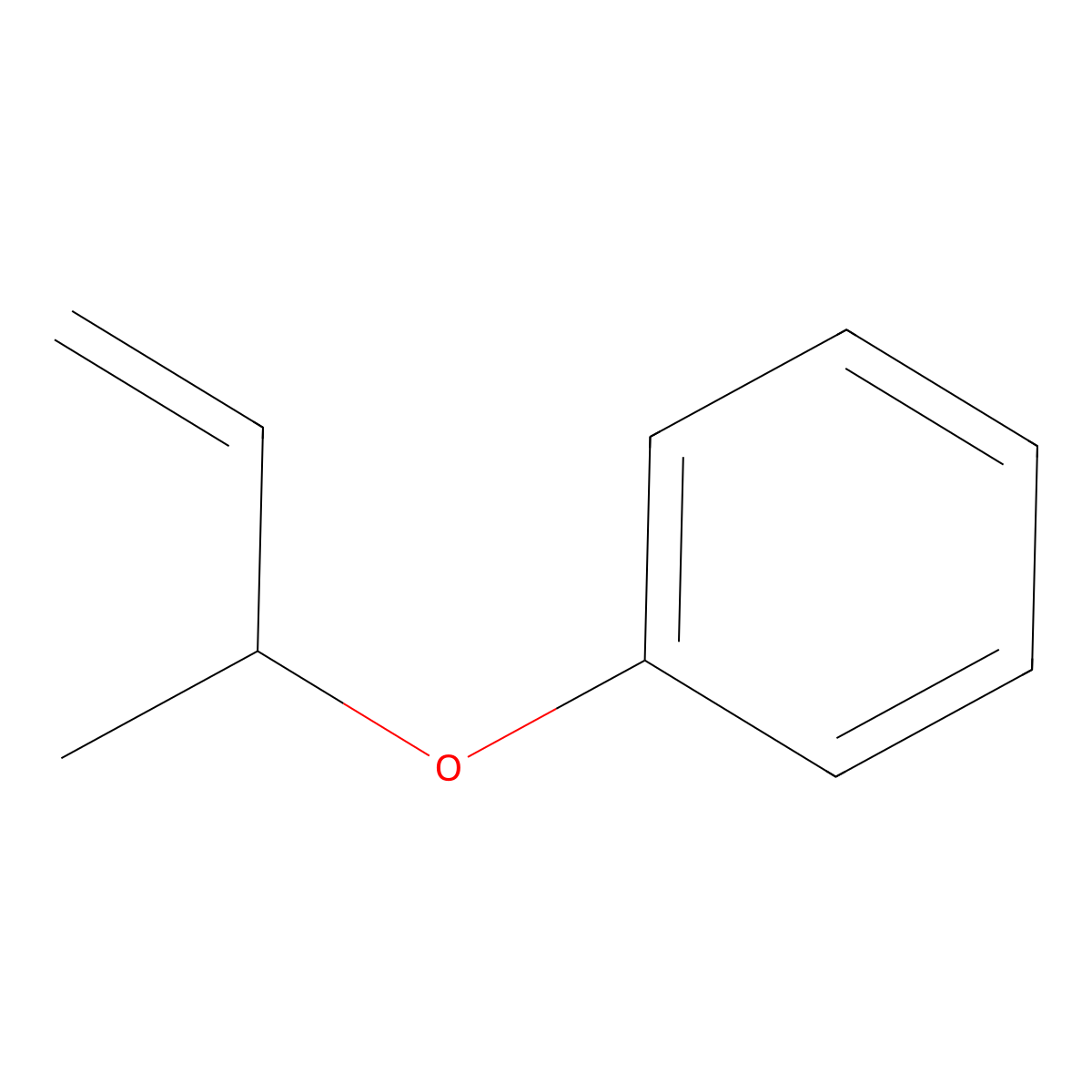 Ether, 1-methylallyl phenyl molecular structure, CAS 22509-78-0