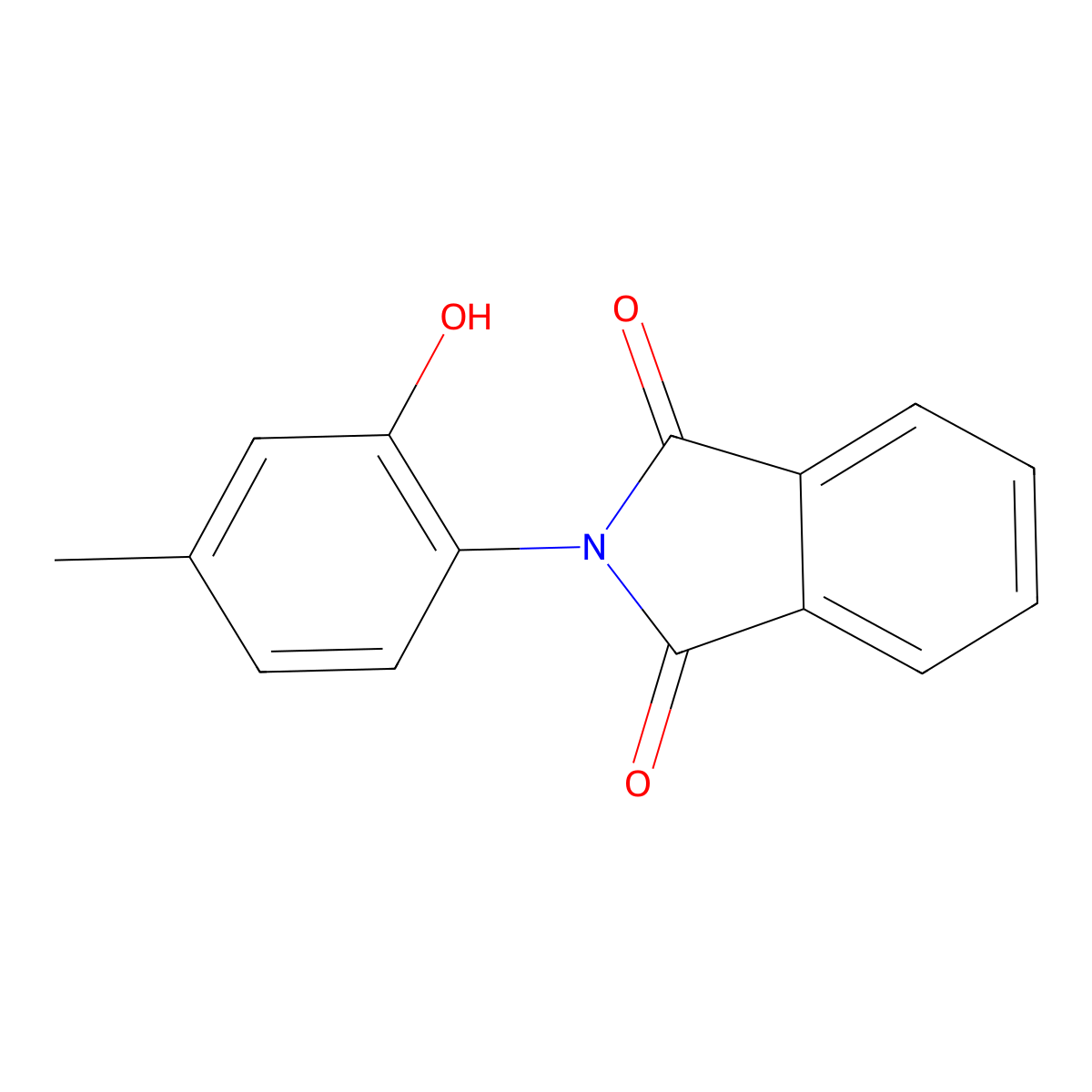 2-(2-Hydroxy-4-methyl-phenyl)-isoindole-1,3-dione molecular structure, CAS 225096-18-4