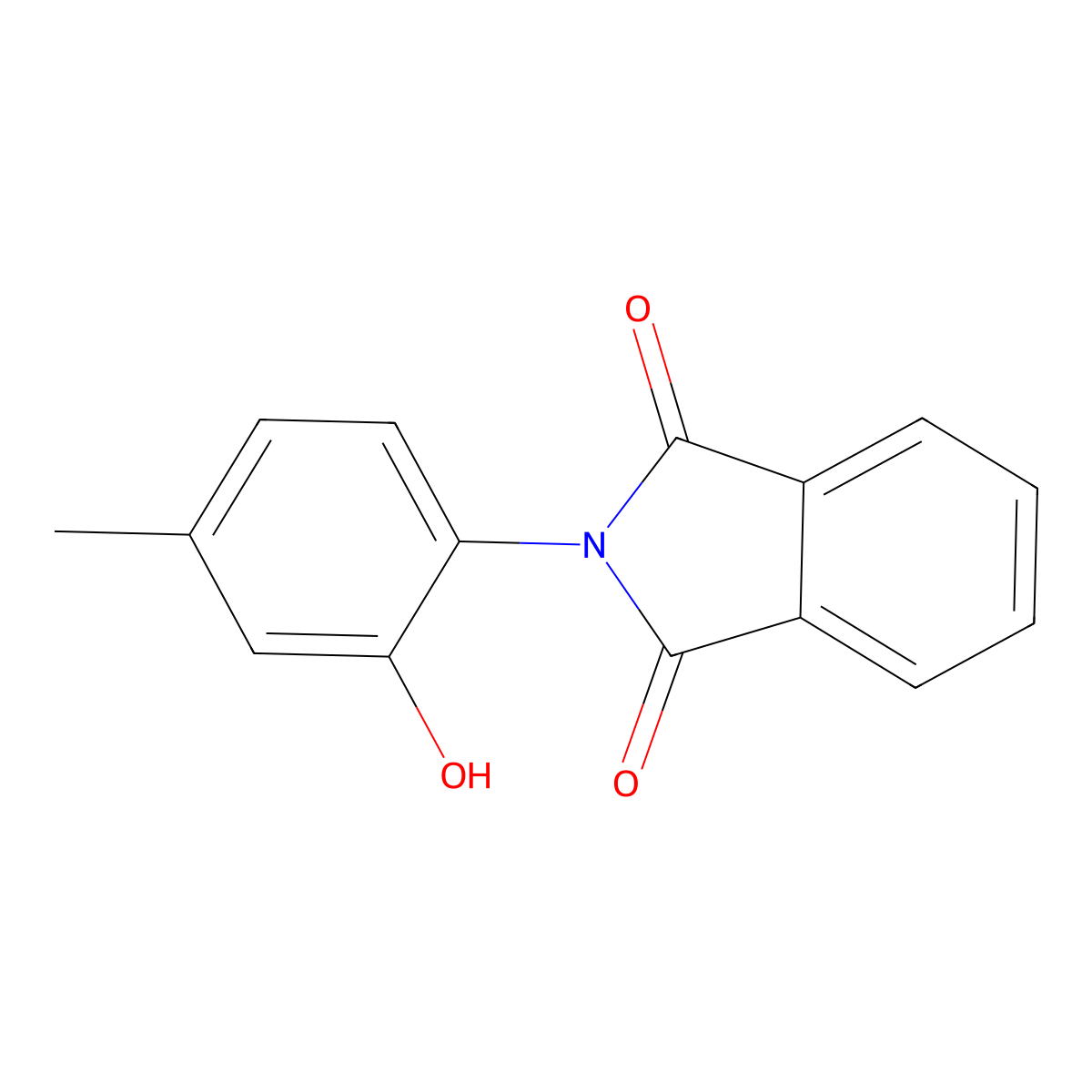 2-(2-Hydroxy-4-methyl-phenyl)-isoindole-1,3-dione molecular structure, CAS 225096-18-4