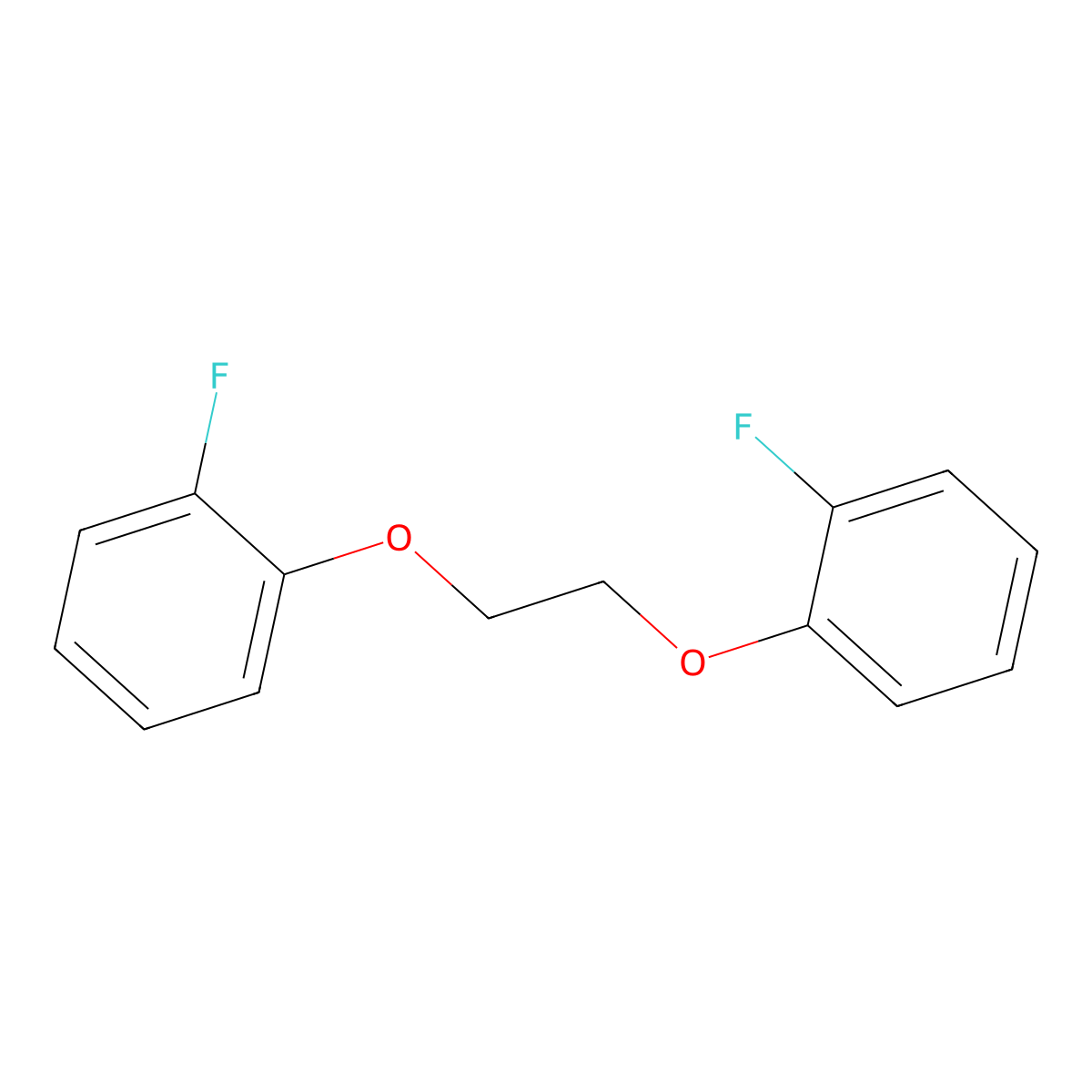 2-Fluoro-1-[2-(2-fluorophenoxy)ethoxy]benzene molecular structure, CAS 2251-35-6