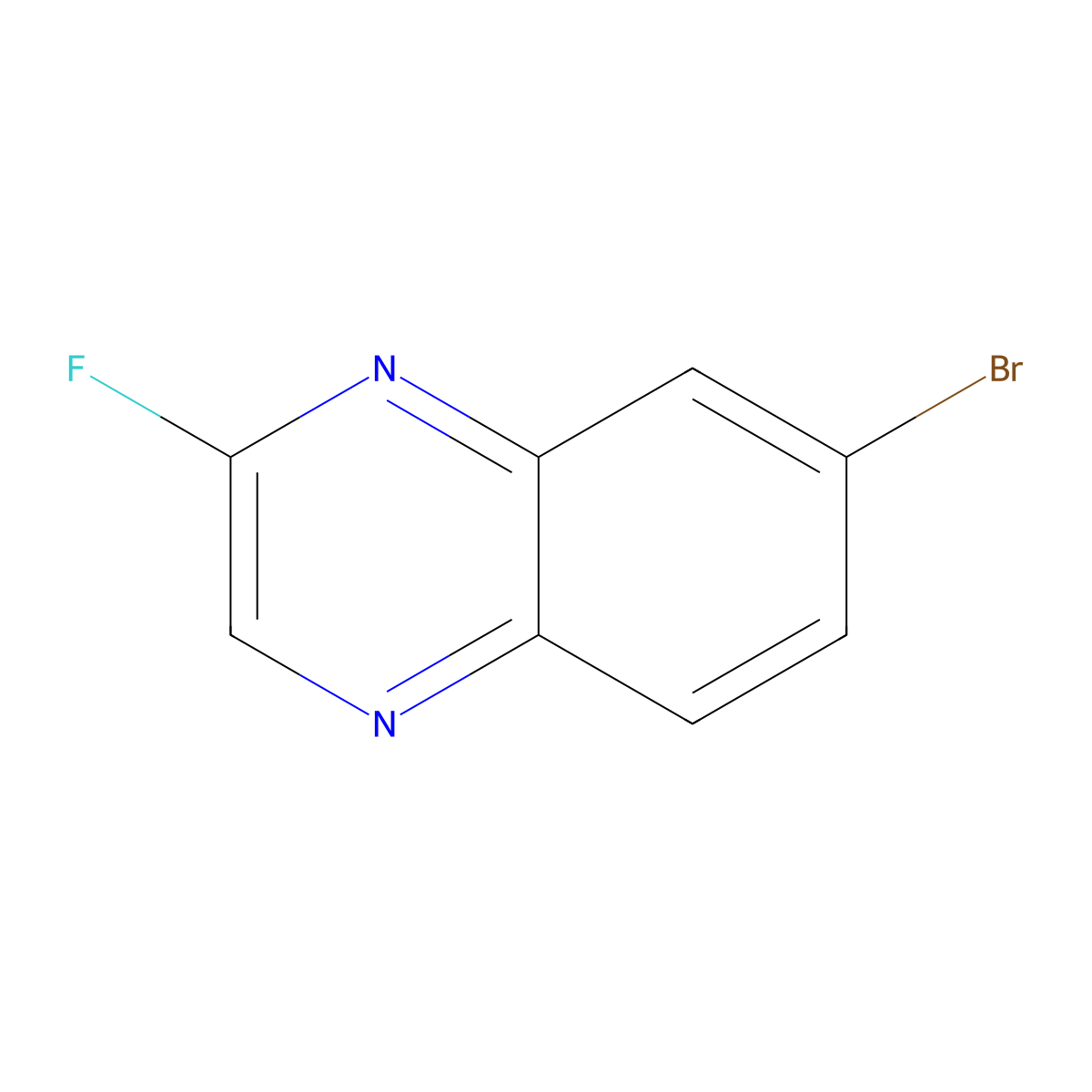 7-Bromo-2-fluoroquinoxaline molecular structure, CAS 2251-59-4