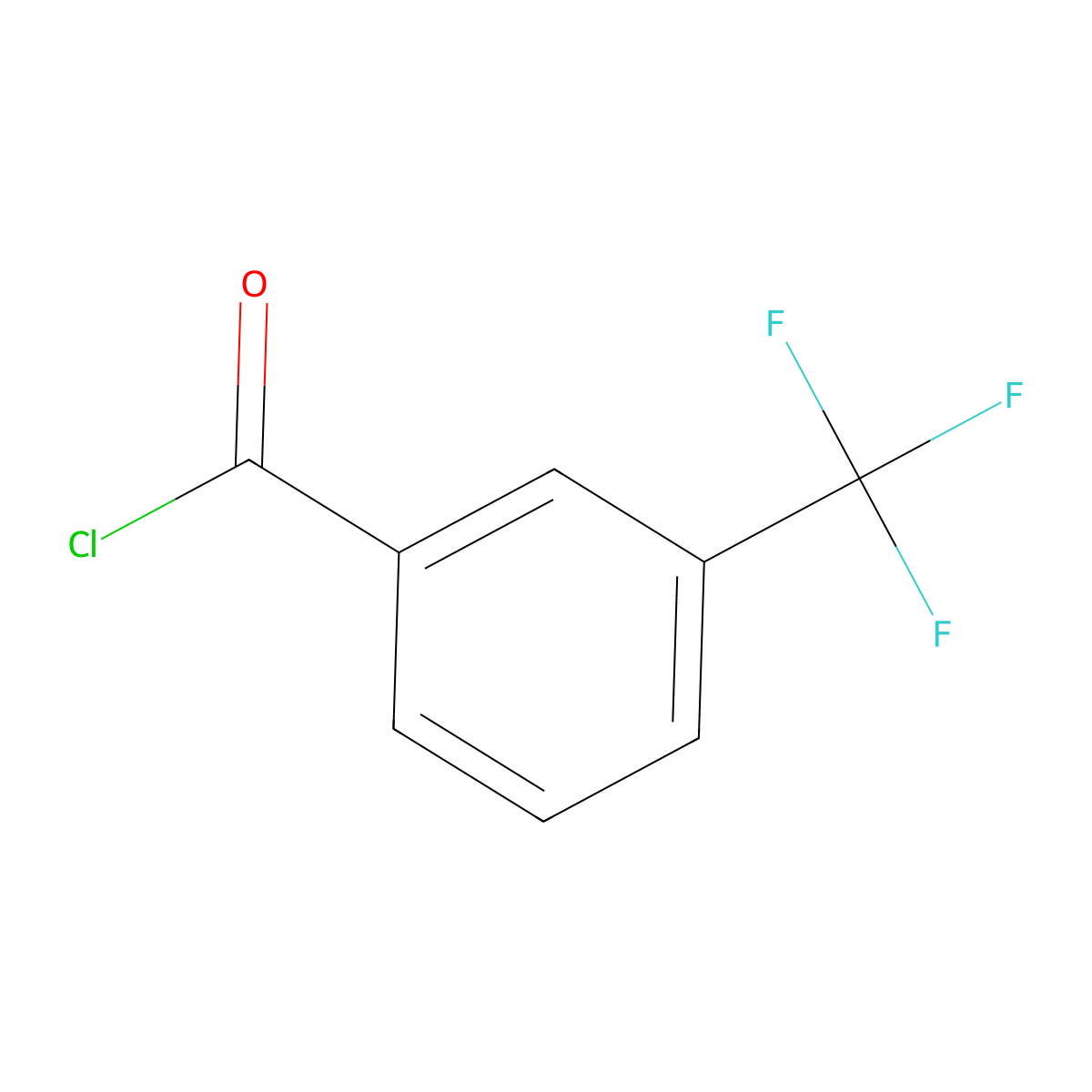 3-(Trifluoromethyl)benzoyl chloride molecular structure, CAS 2251-65-2