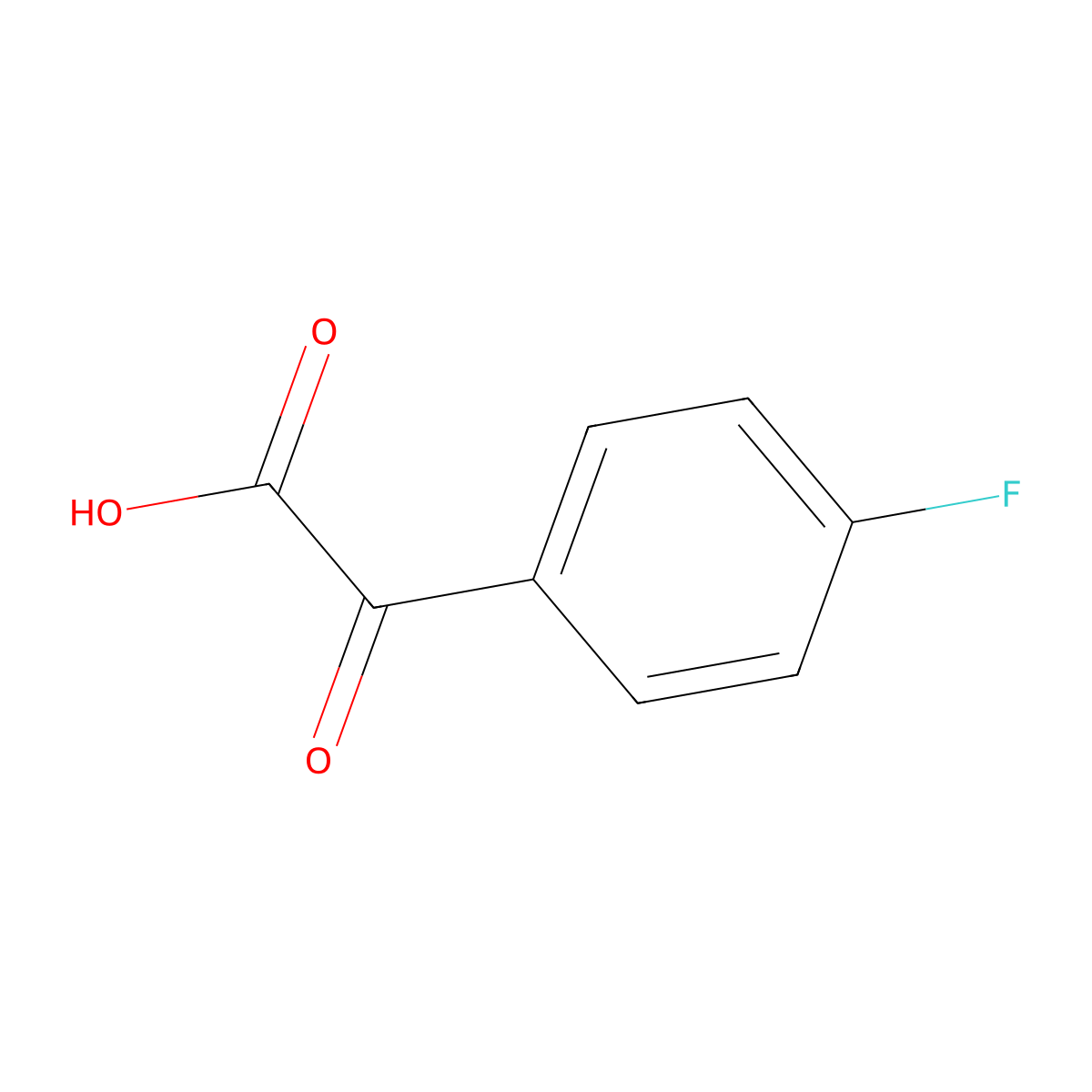 2-(4-Fluorophenyl)-2-oxoacetic Acid molecular structure, CAS 2251-76-5