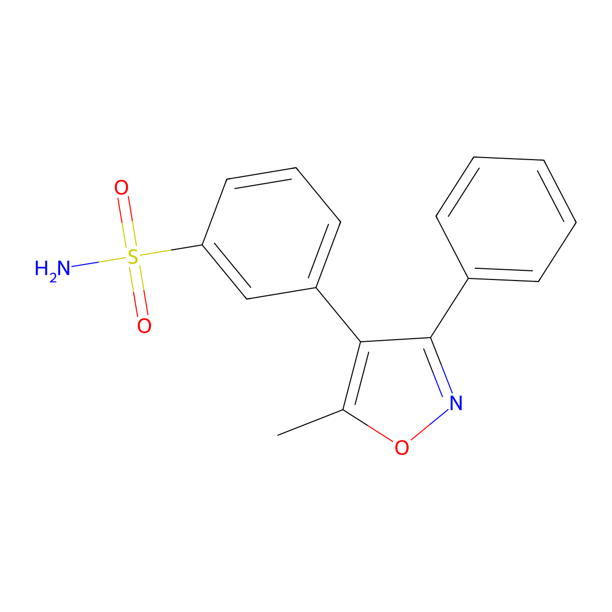 3-(5-Methyl-3-phenylisoxazol-4-yl)benzenesulfonamide molecular structure, CAS 2251048-58-3