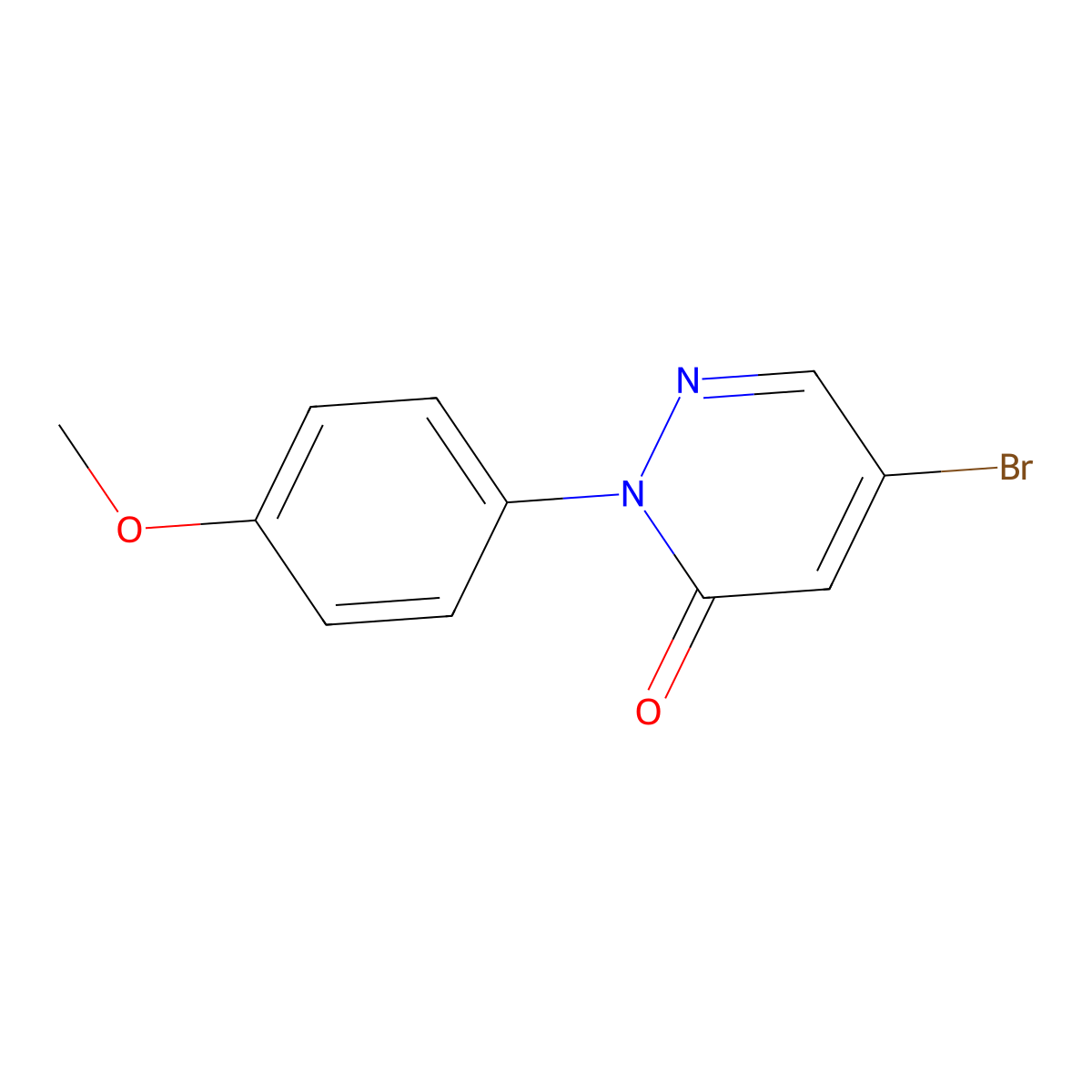 5-Bromo-2-(4-methoxyphenyl)-2,3-dihydropyridazin-3-one molecular structure, CAS 2251053-20-8