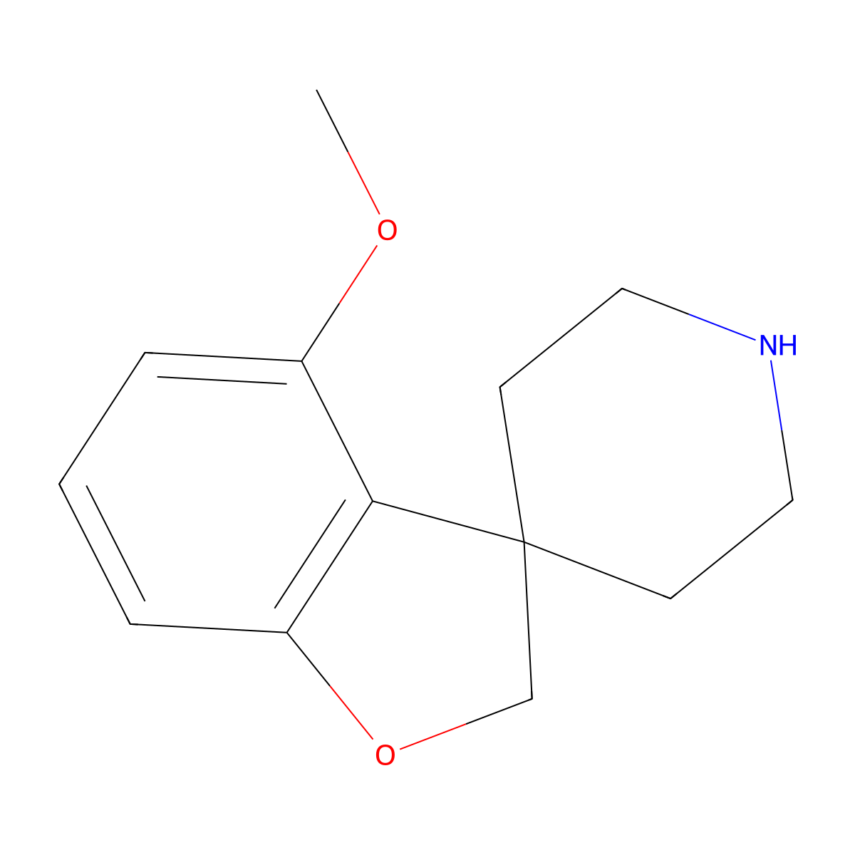 4-Methoxy-2H-spiro[1-benzofuran-3,4'-piperidine] molecular structure, CAS 2251053-25-3
