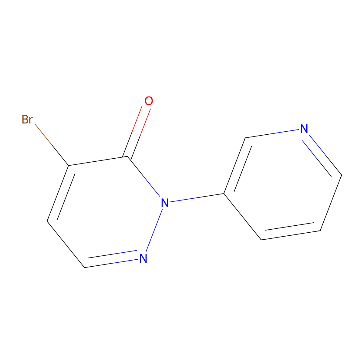 4-Bromo-2-(pyridin-3-yl)-2,3-dihydropyridazin-3-one molecular structure, CAS 2251053-31-1