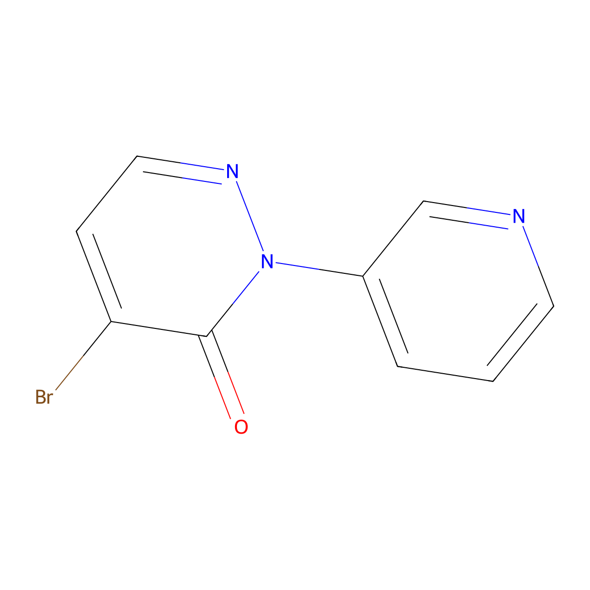 4-Bromo-2-(pyridin-3-yl)-2,3-dihydropyridazin-3-one molecular structure, CAS 2251053-31-1