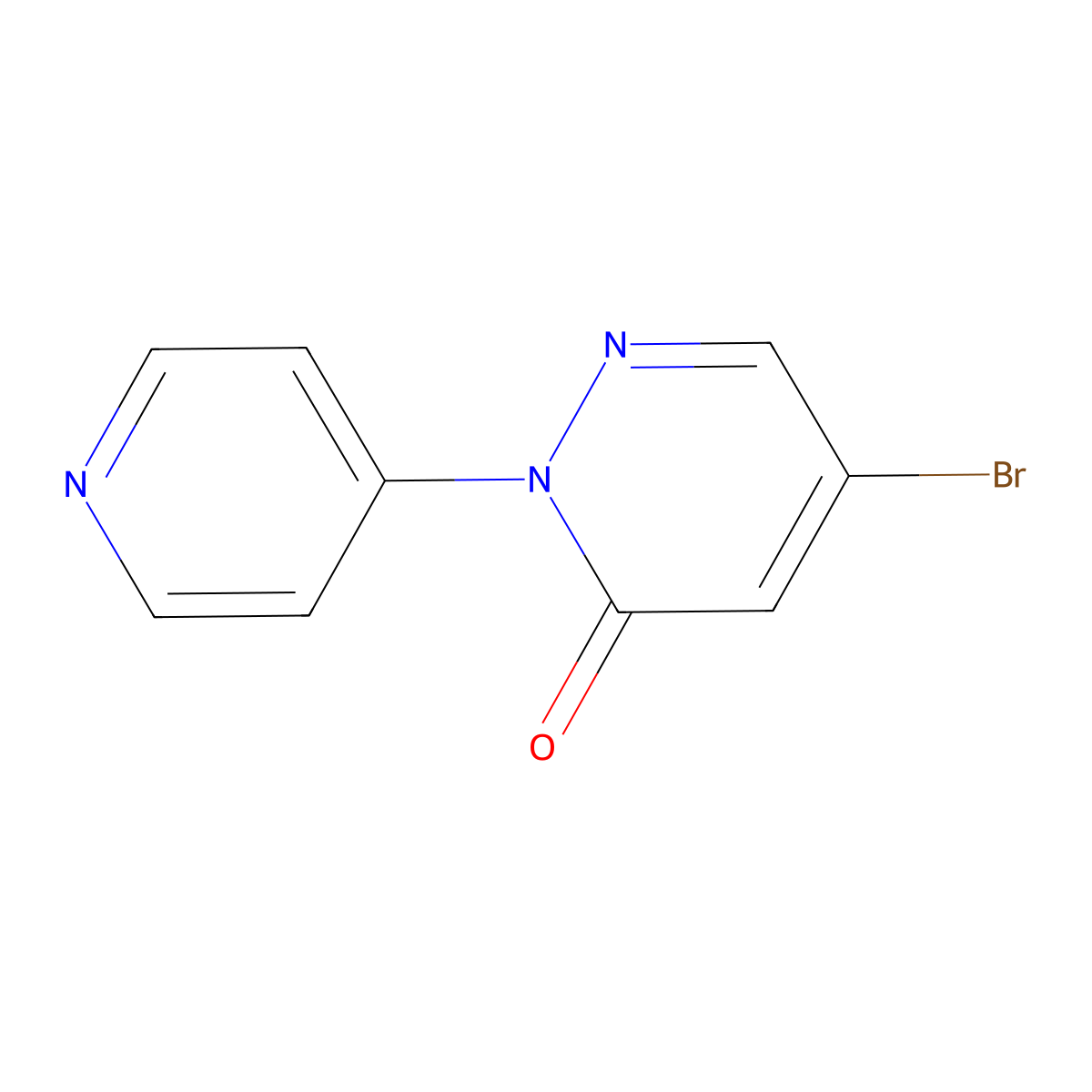 5-Bromo-2-(pyridin-4-yl)-2,3-dihydropyridazin-3-one molecular structure, CAS 2251053-51-5