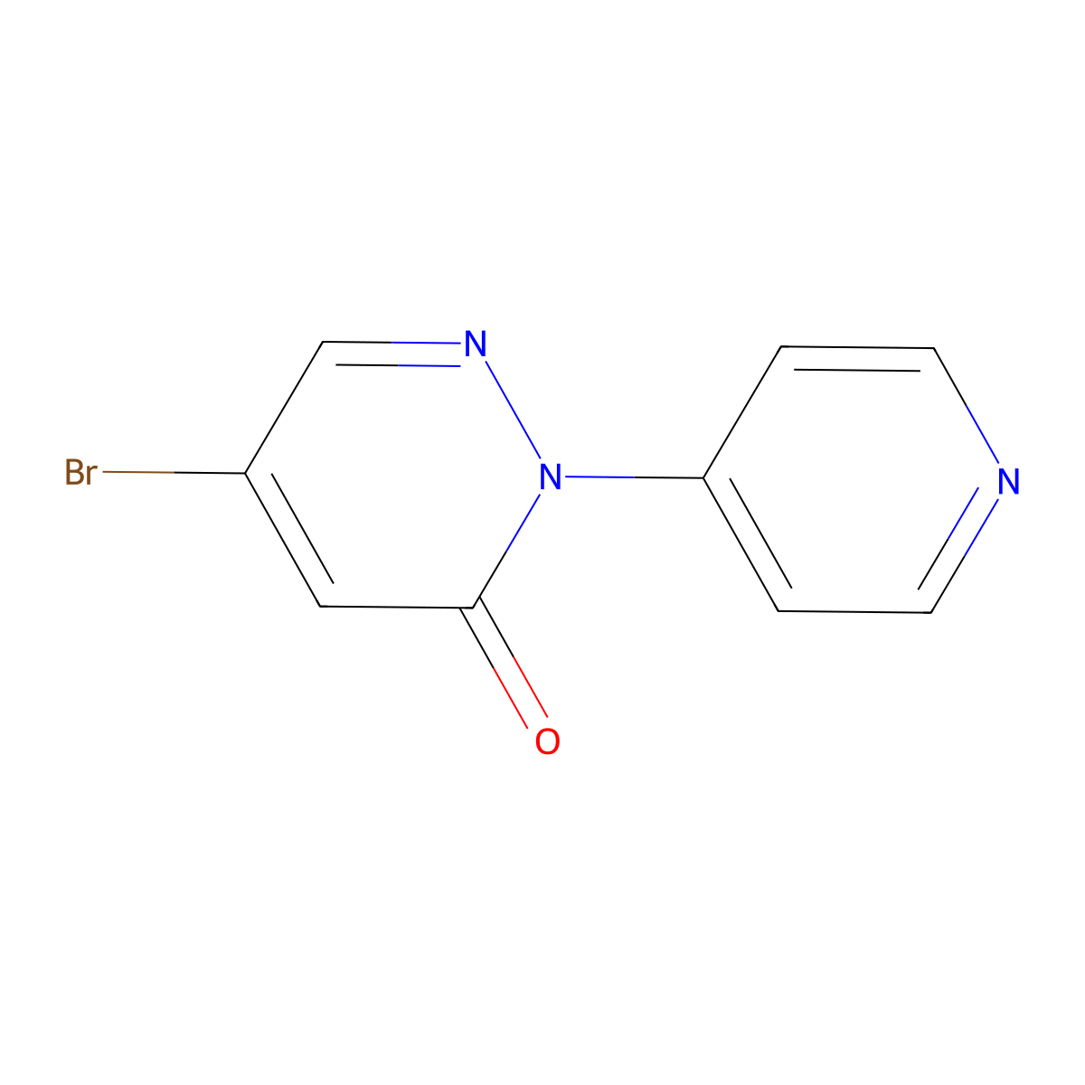 5-Bromo-2-(pyridin-4-yl)-2,3-dihydropyridazin-3-one molecular structure, CAS 2251053-51-5