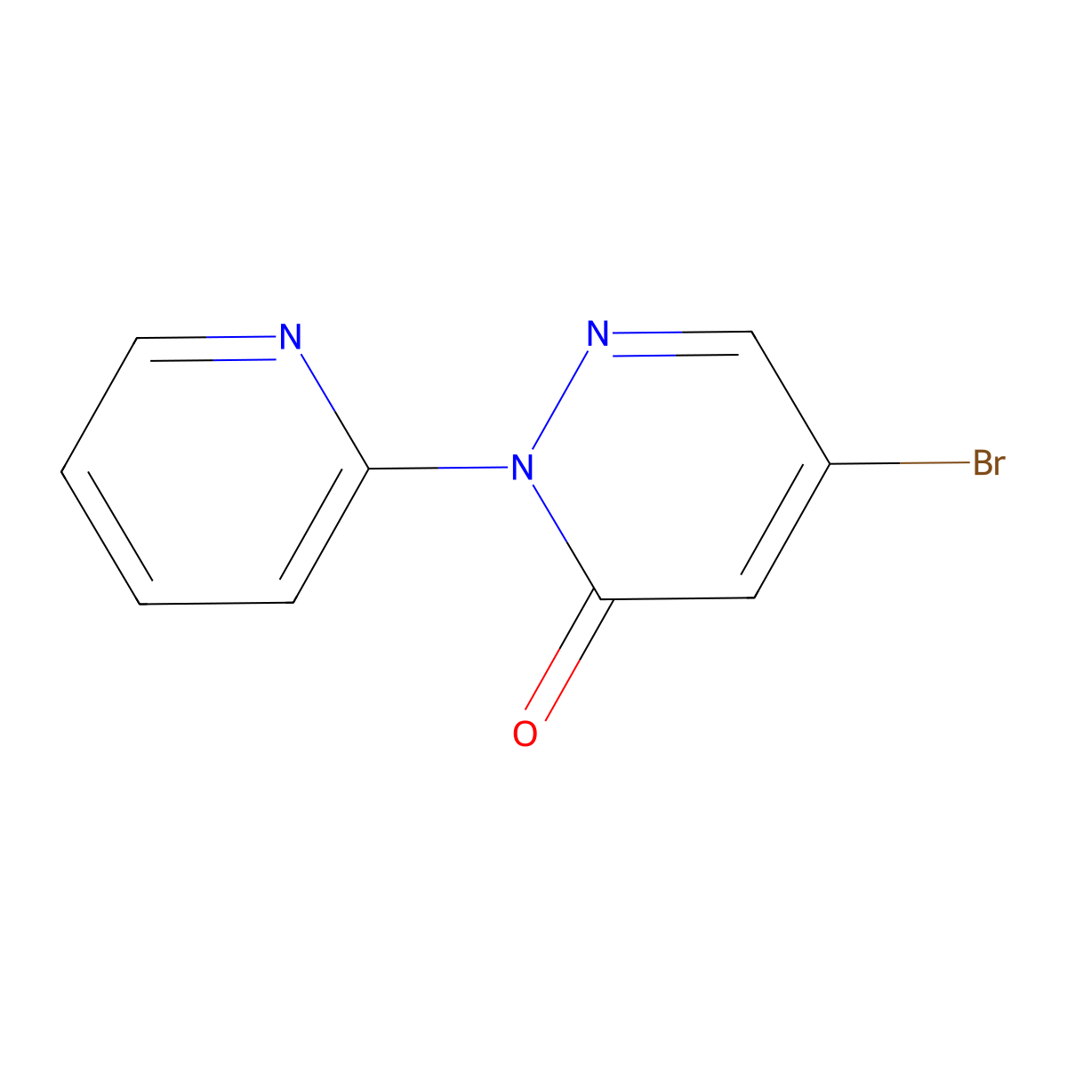 5-Bromo-2-(pyridin-2-yl)-2,3-dihydropyridazin-3-one molecular structure, CAS 2251053-52-6