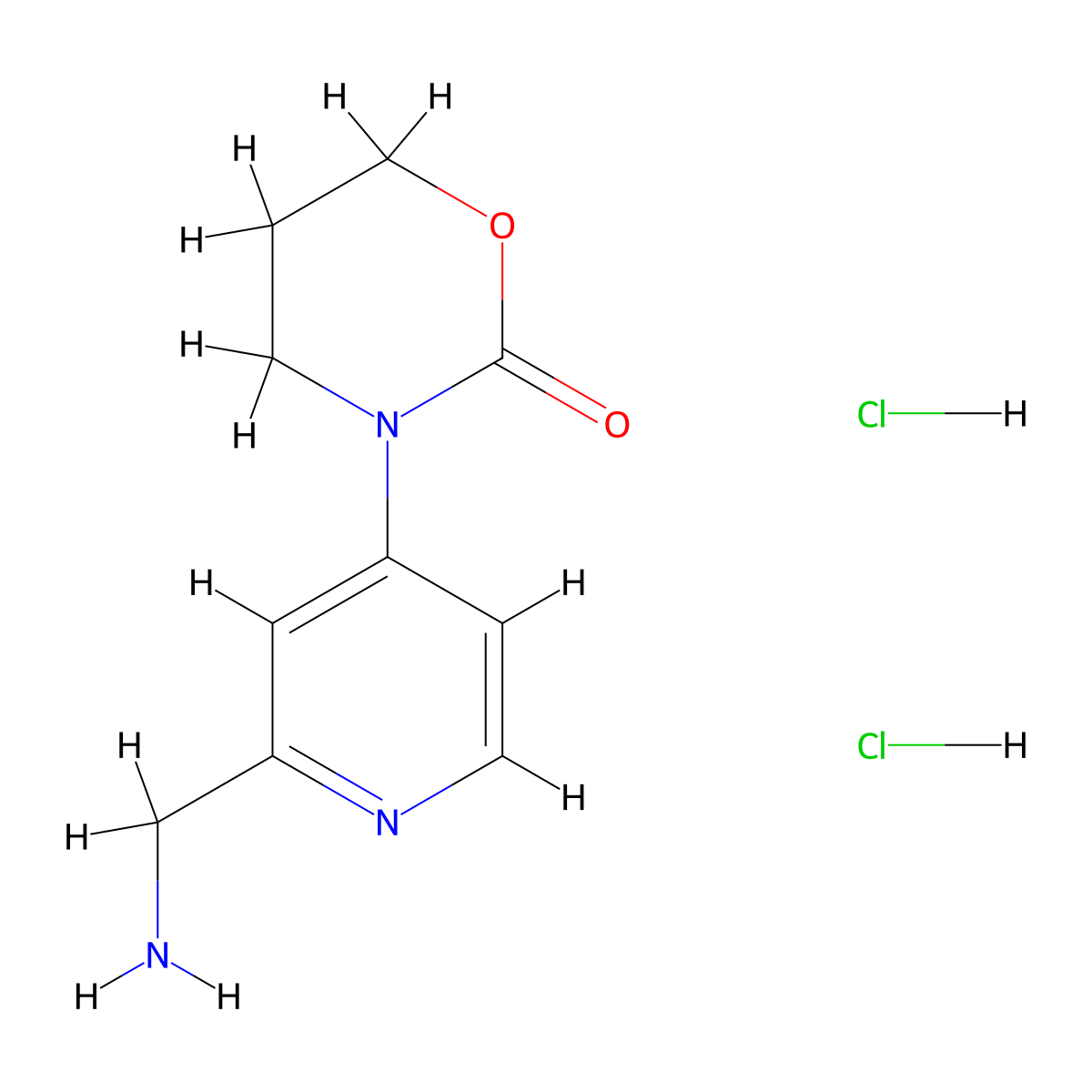 3-[2-(Aminomethyl)pyridin-4-yl]-1,3-oxazinan-2-one dihydrochloride molecular structure, CAS 2251053-67-3